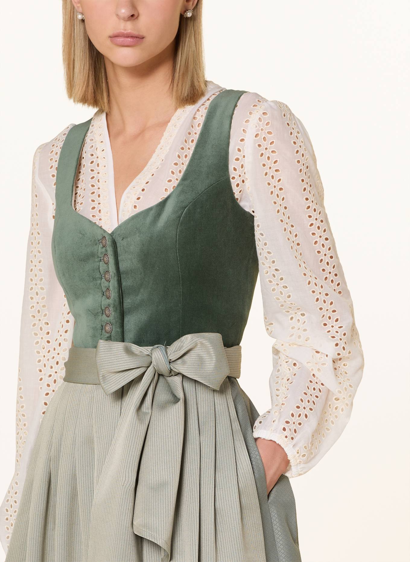CocoVero Dirndl JANNI: GRÜN/ HELLGRÜN