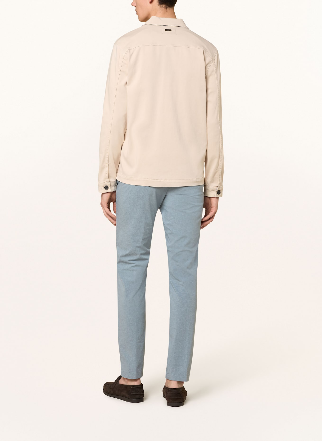 HILTL Chino Slim Fit aus Leinen: HELLBLAU