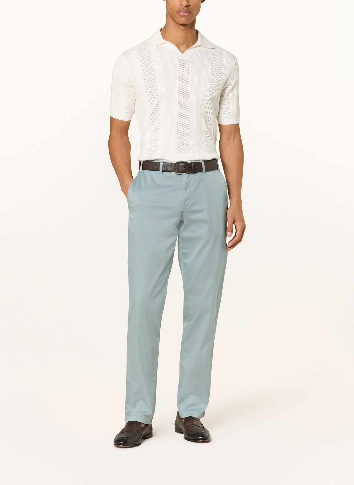 HILTL Chino PAMO Regular Fit: HELLBLAU