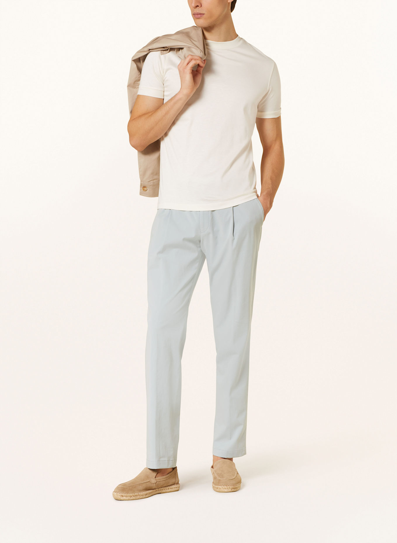 HILTL Chinosy regular fit: JASNONIEBIESKI