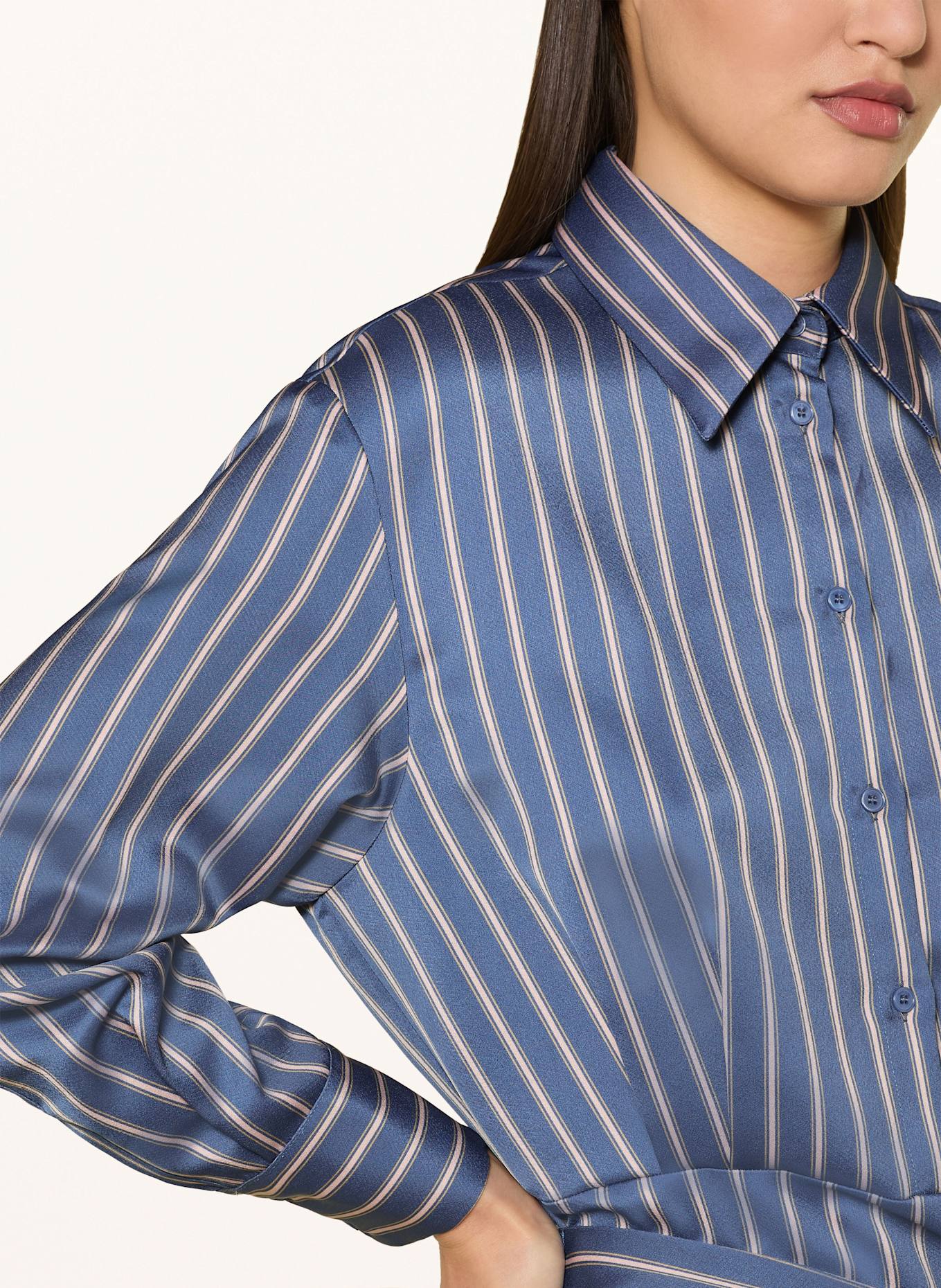 MAX & Co. Hemdblusenkleid NICHOLS: BLAU / HELLROSA