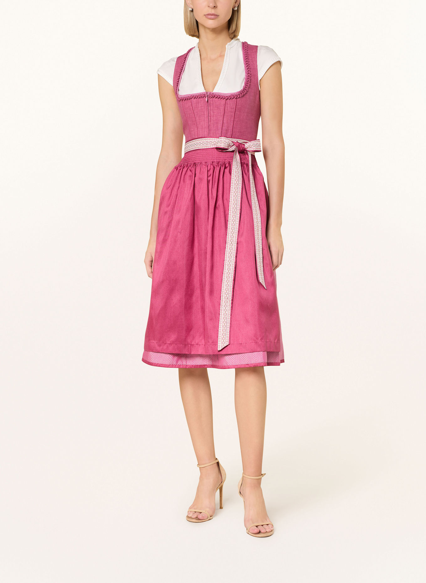 KRÜGER Linen dirndl VIANNE: PINK