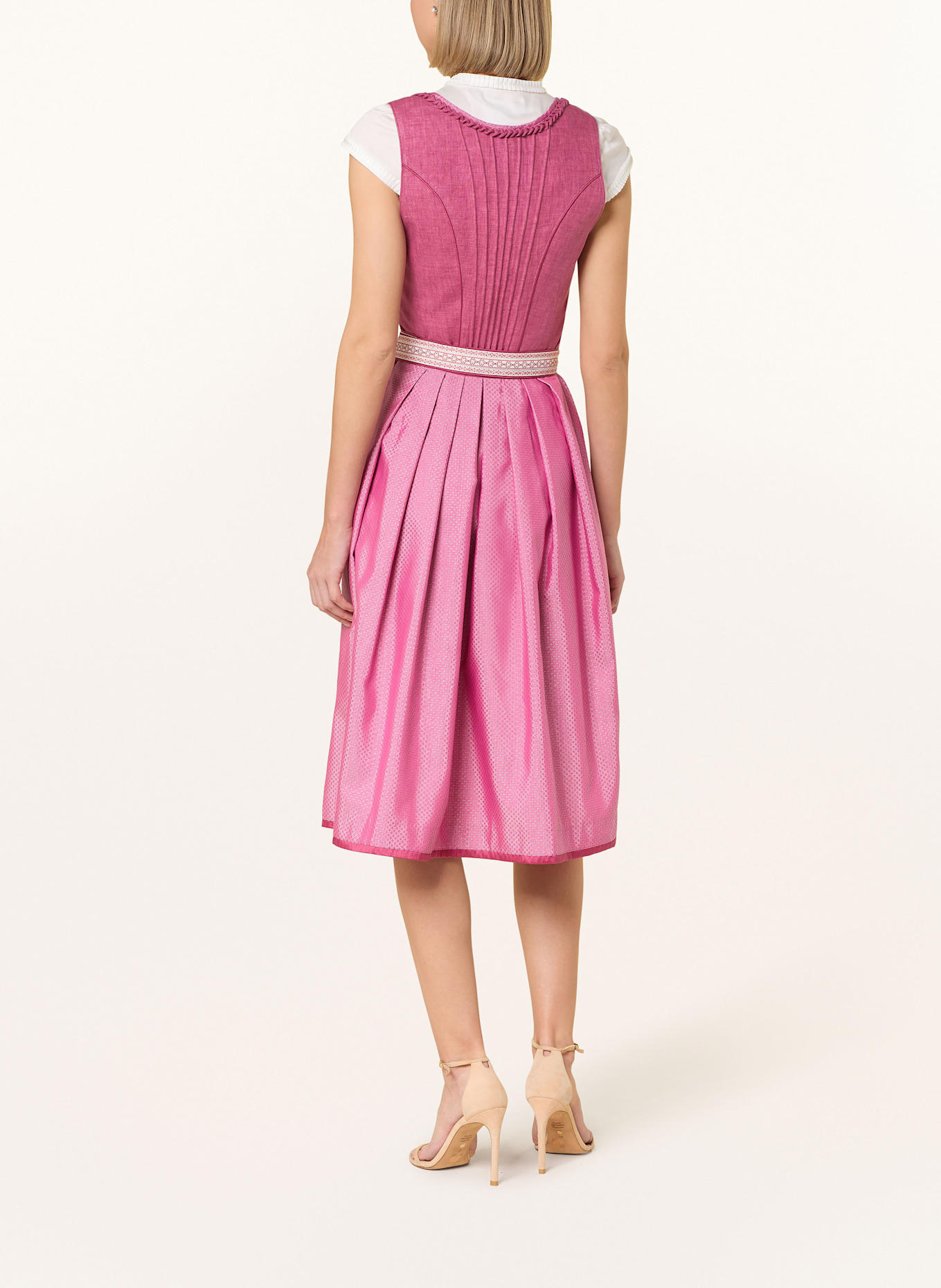 KRÜGER Linen dirndl VIANNE: PINK