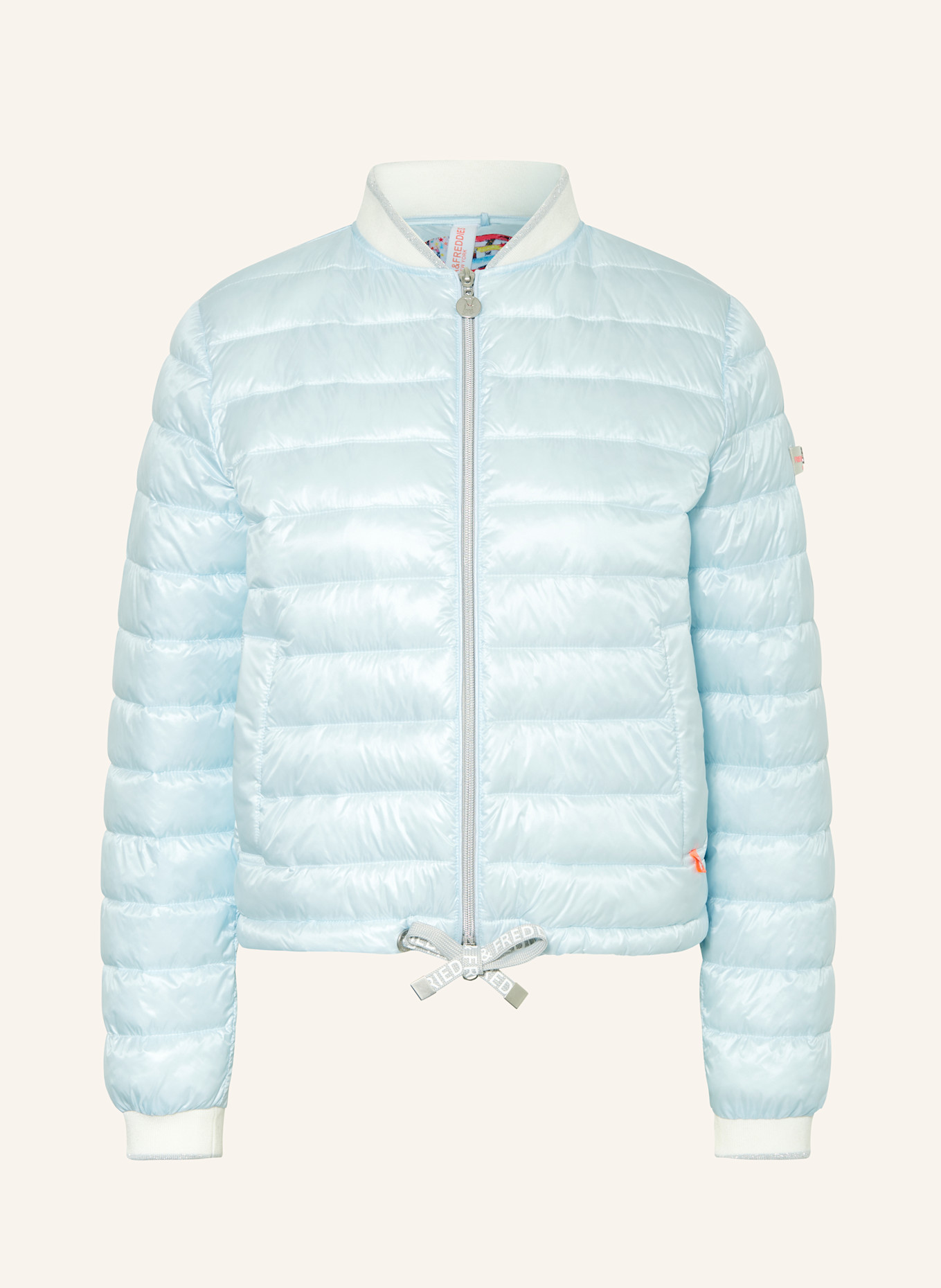 FRIEDA & FREDDIES Blouson KEIRA mit Glitzergarn: HELLBLAU
