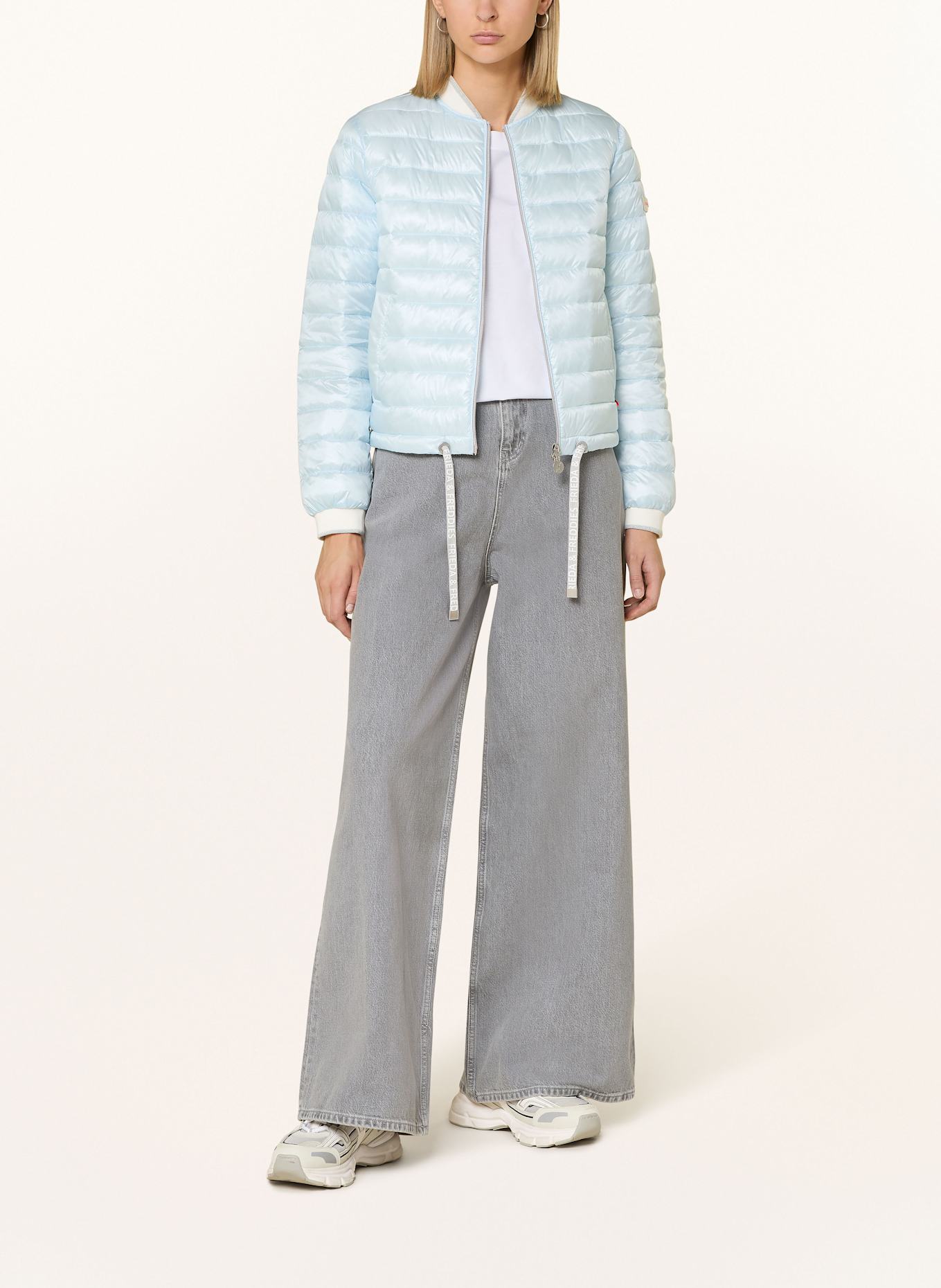 FRIEDA & FREDDIES Blouson KEIRA mit Glitzergarn: HELLBLAU