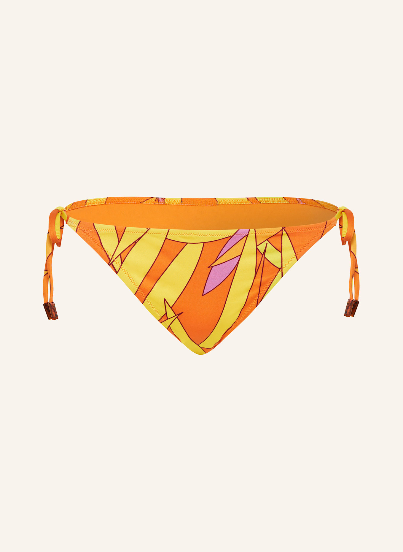 VILEBREQUIN Triangel-Bikini-Hose MADRAGUE FLORE: ORANGE / GELB / ROSA