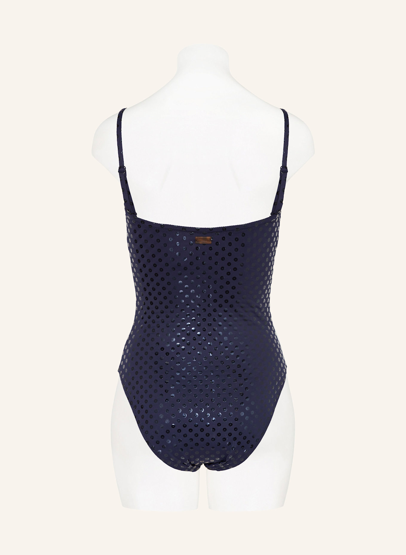 VILEBREQUIN Bandeau-Badeanzug RELIEF SPARKLING FACETTE: DUNKELBLAU