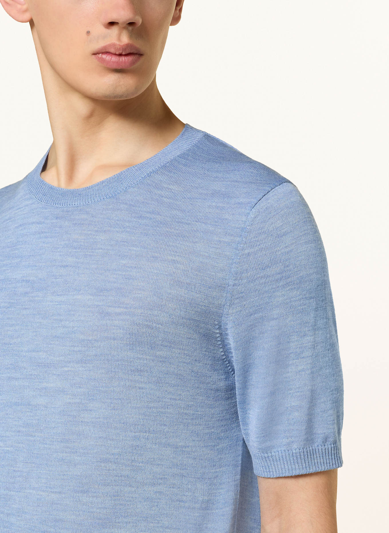 MAERZ MUENCHEN Strickshirt: HELLBLAU