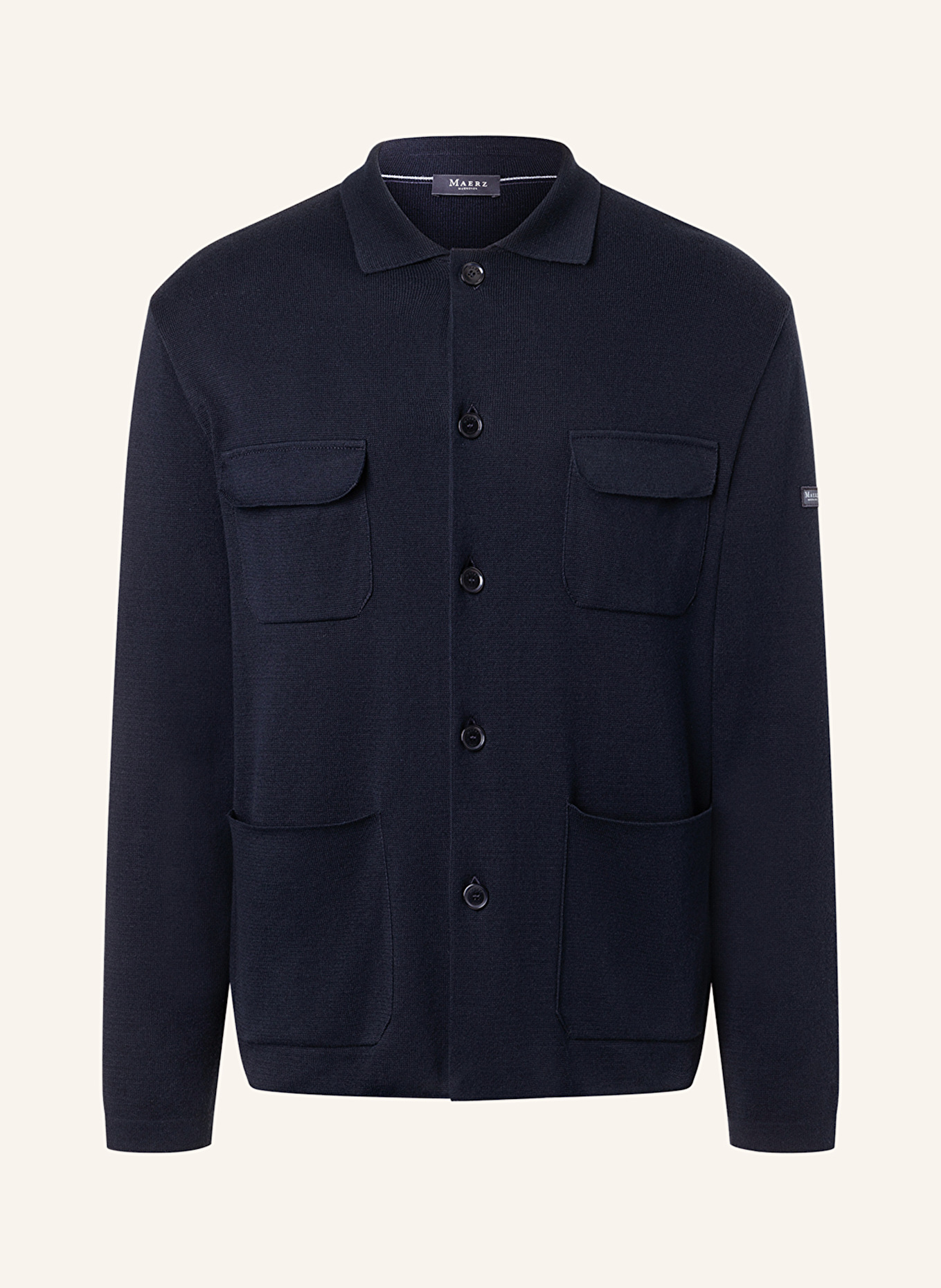 MAERZ MUENCHEN Strickjacke: DUNKELBLAU