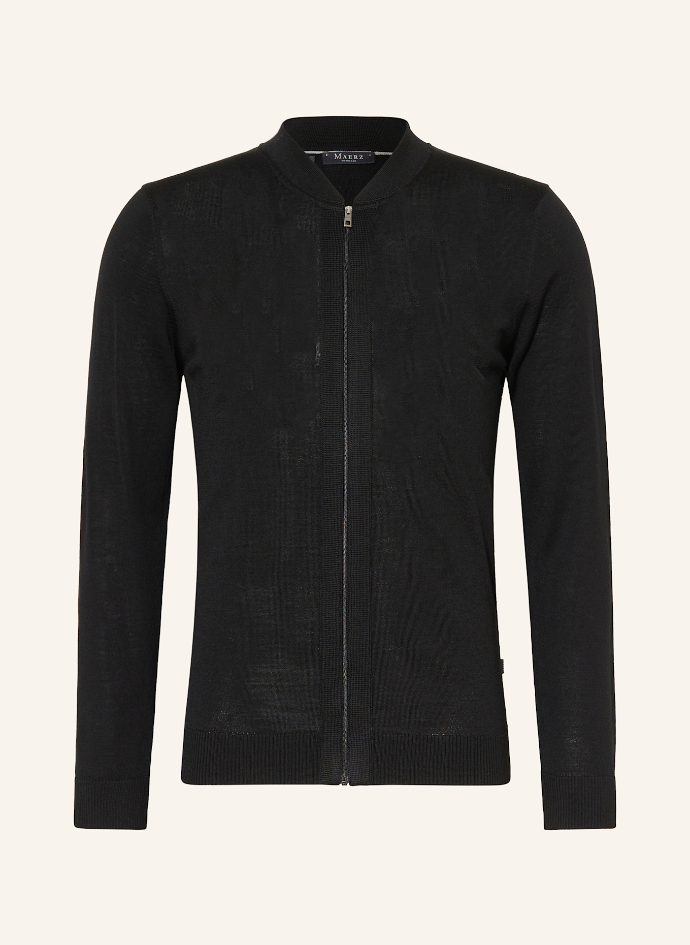 MAERZ MUENCHEN Strickjacke: SCHWARZ