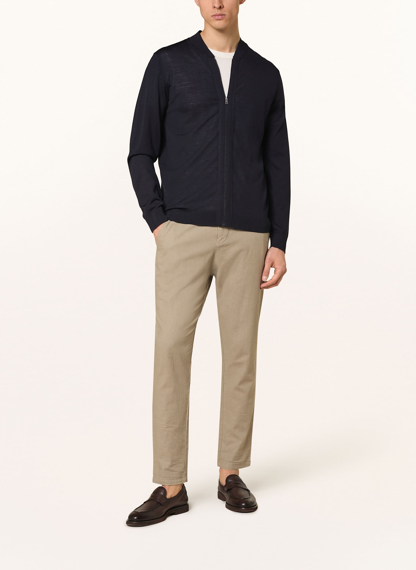 MAERZ MUENCHEN Strickjacke: DUNKELBLAU