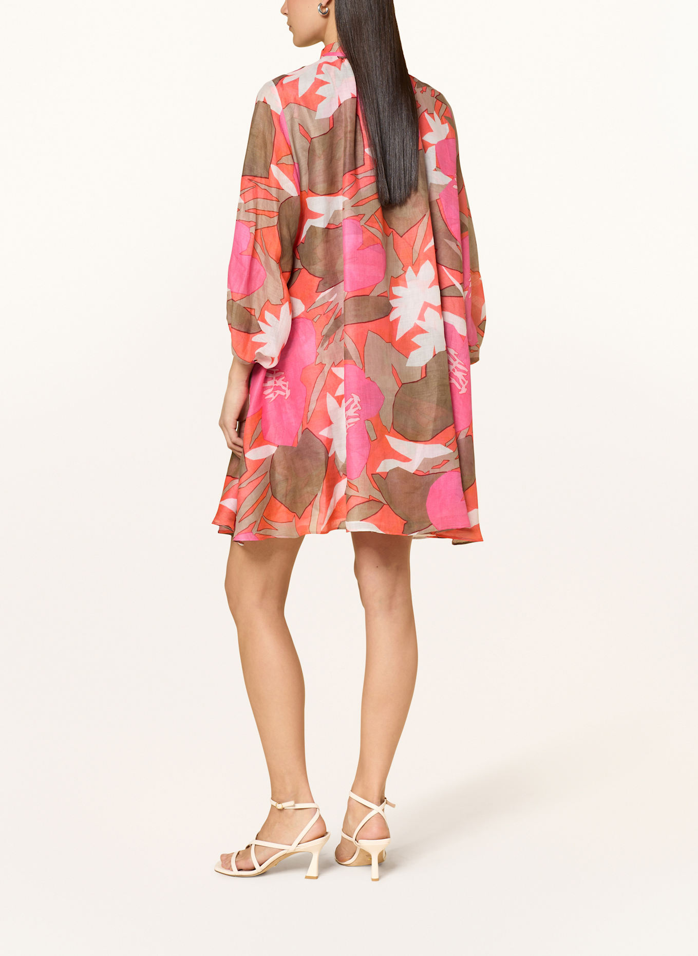 SLY 010 Kleid ROMIA: KHAKI / PINK / LACHS