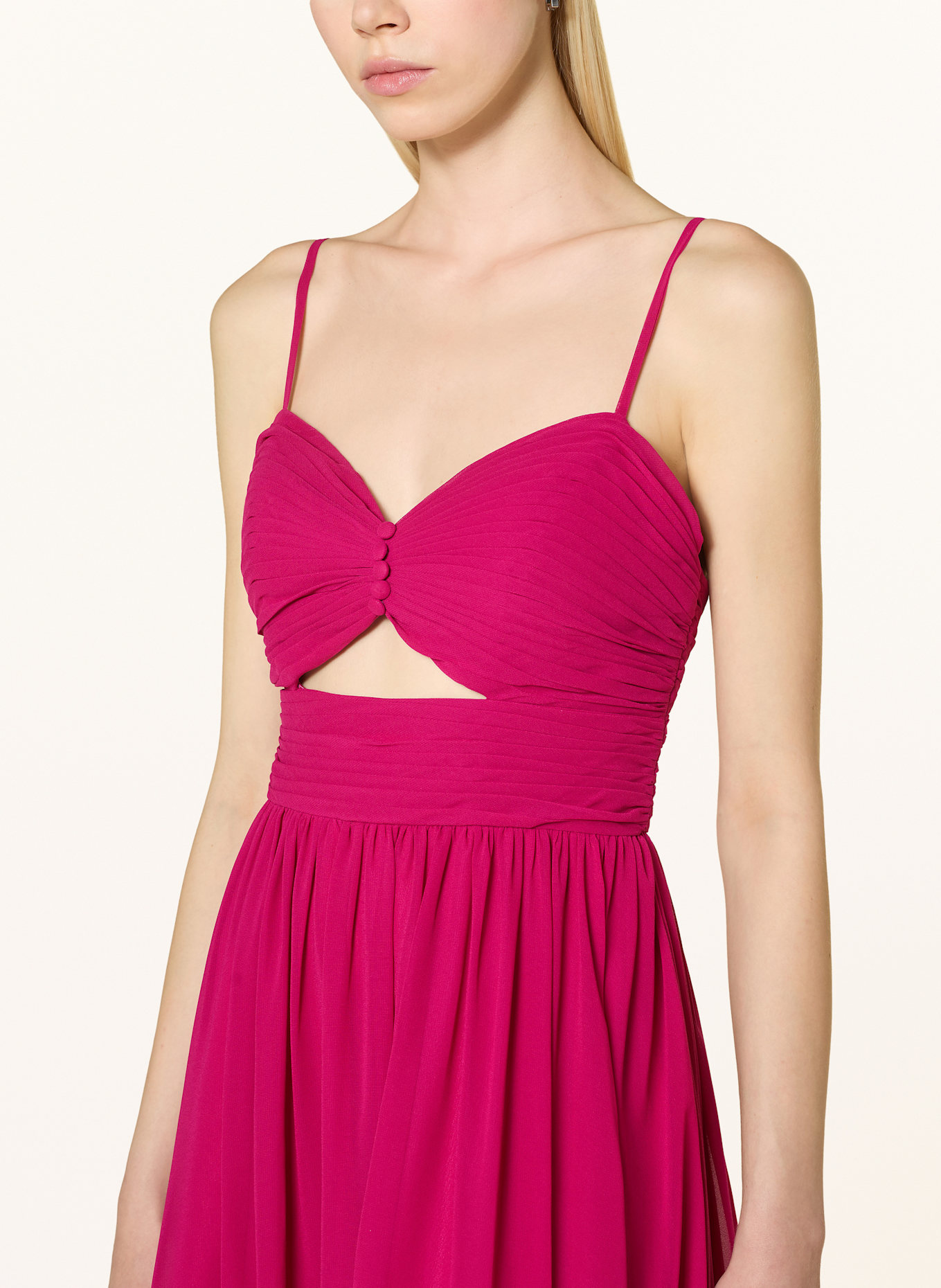 Hey Kyla Abendkleid mit Plissees: FUCHSIA