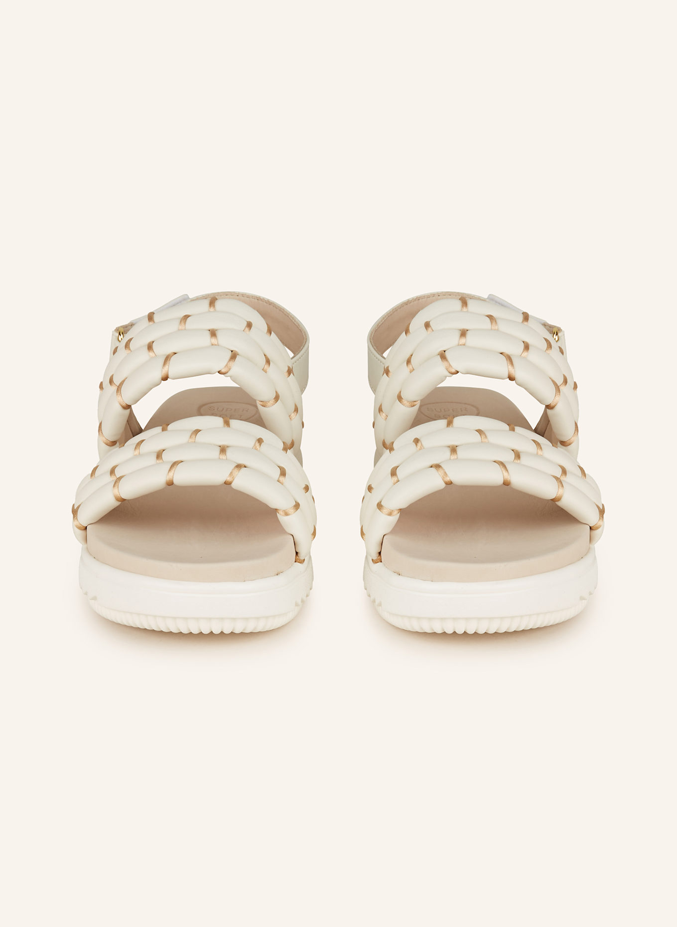 paul green Plateau-Sandalen: ECRU/ CREME
