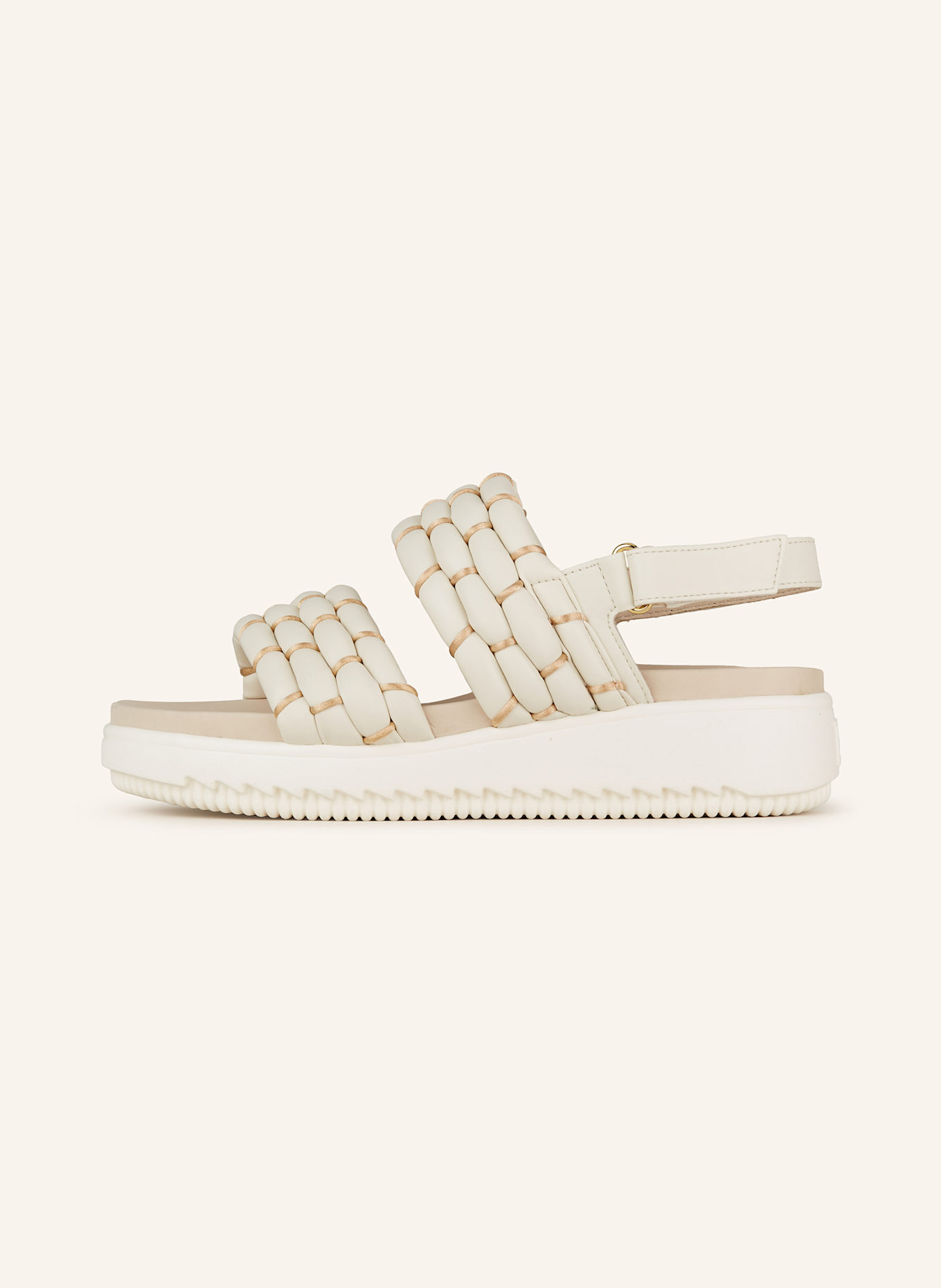 paul green Plateau-Sandalen: ECRU/ CREME