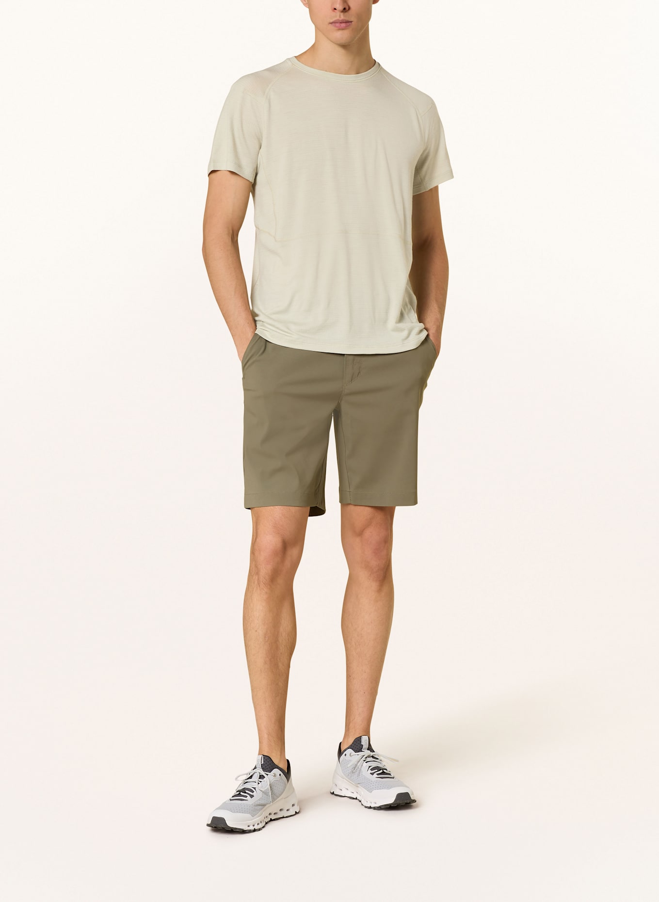 icebreaker T-Shirt MER 200 ELEVATION: BEIGE