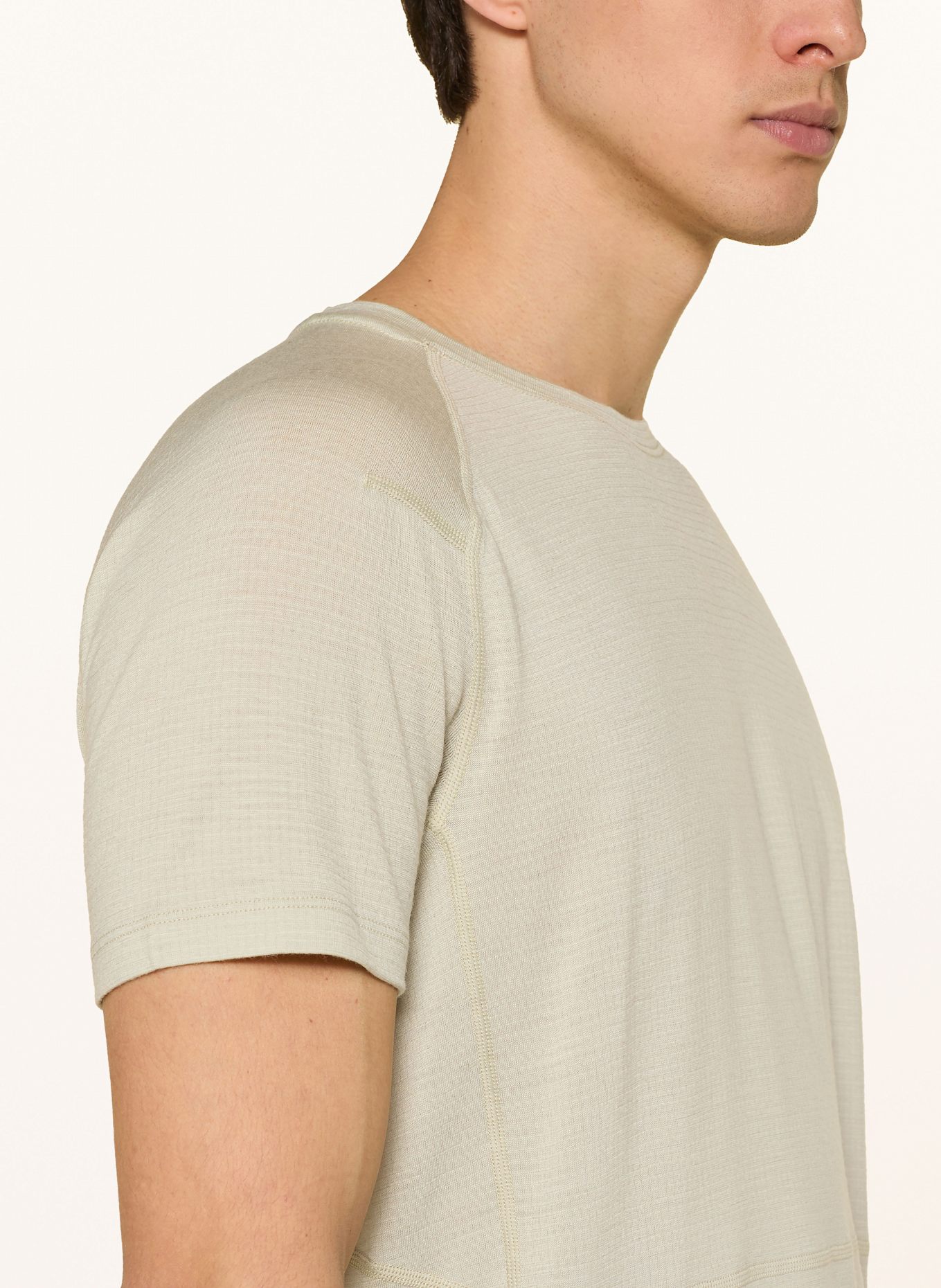 icebreaker T-Shirt MER 200 ELEVATION: BEIGE