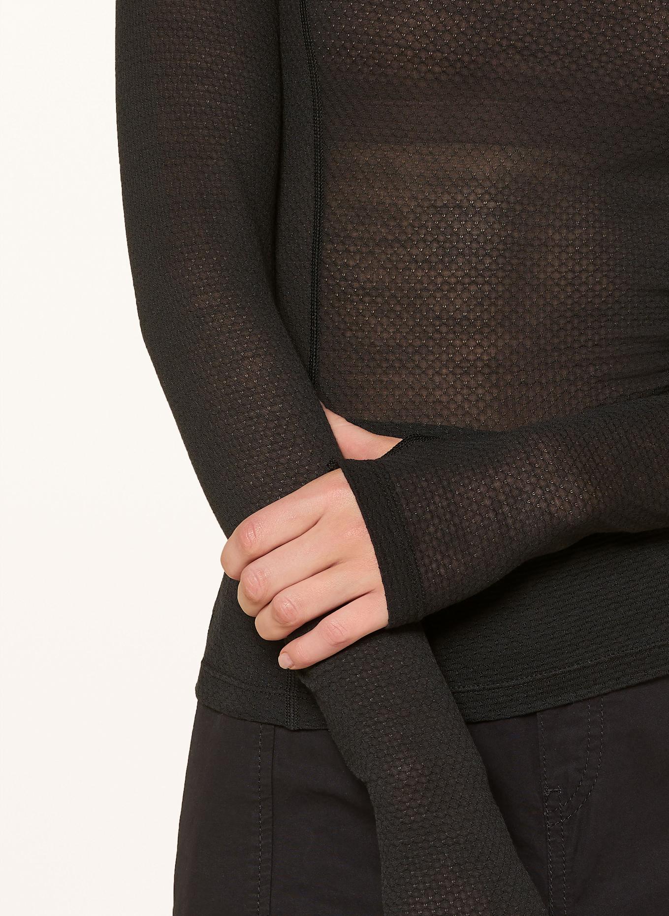 icebreaker Longsleeve MERINOMIX 75 COOL-LITE™: SCHWARZ