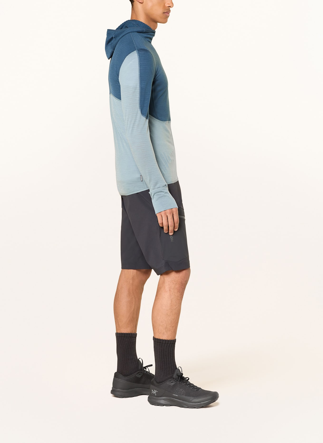 icebreaker Midlayer-Jacke MERINO BLEND REALFLEECE™ DESCEDER mit Merinowolle: PETROL / MINT