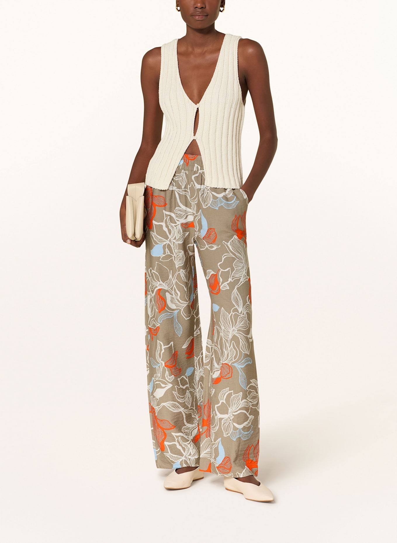 Y.A.S. Hose: BEIGE / ORANGE / WEISS