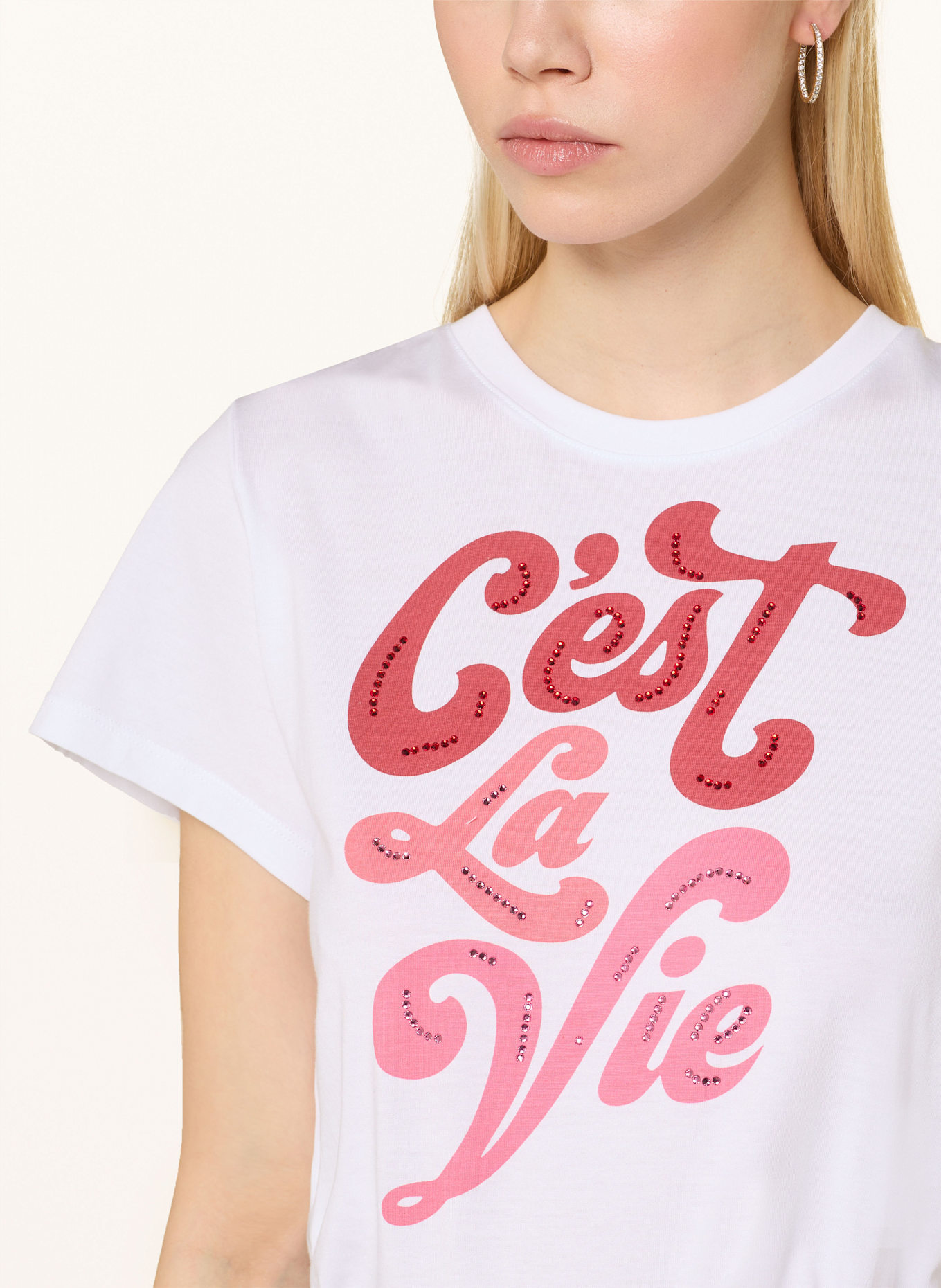 CATNOIR T-Shirt: WEISS / HELLROT