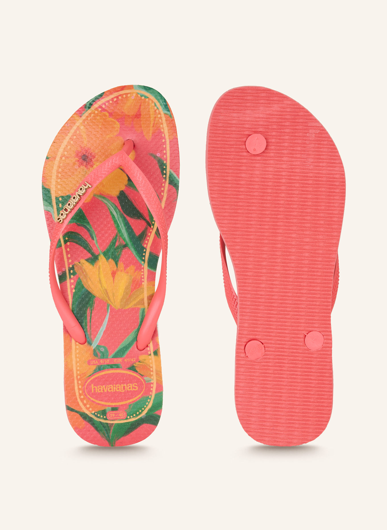 havaianas Zehentrenner TROPICAL: HELLROT / ORANGE