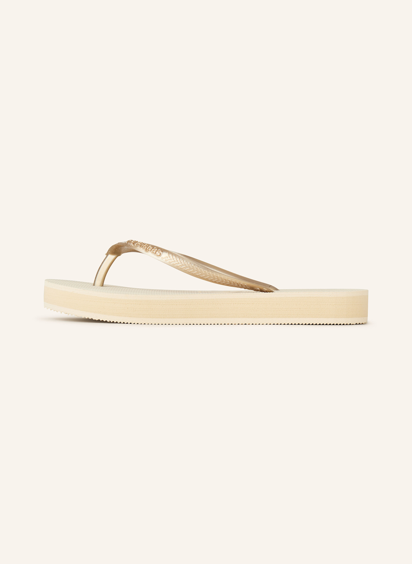 havaianas Japonki SLIM FLATFORM: BEŻOWY