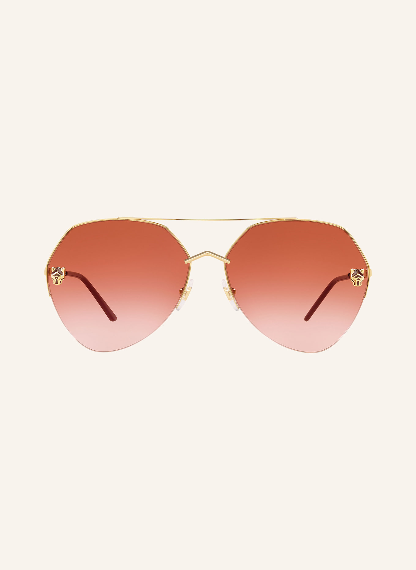 Cartier Sonnenbrille CT0355S: 2390U1 - GOLD/ ROT VERLAUF