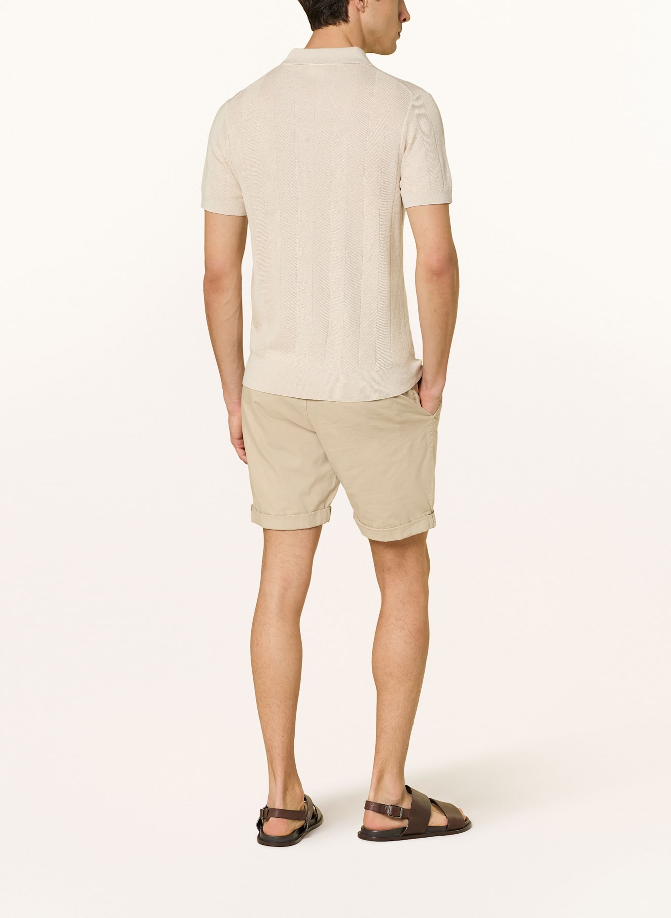 PROFUOMO Tbs Dinanpol Long Sleeve Polo regular fit: ECRU
