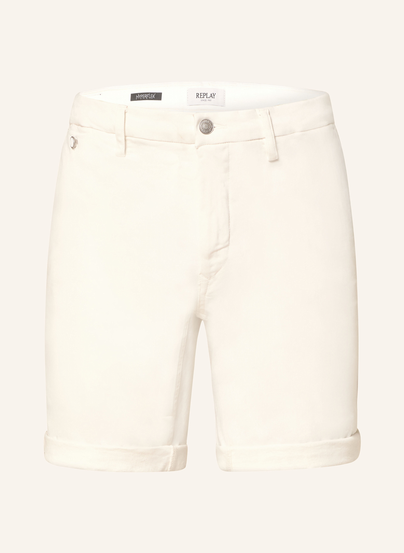 REPLAY Jeansshorts BENNI Regular Fit: 011 NATURAL WHITE