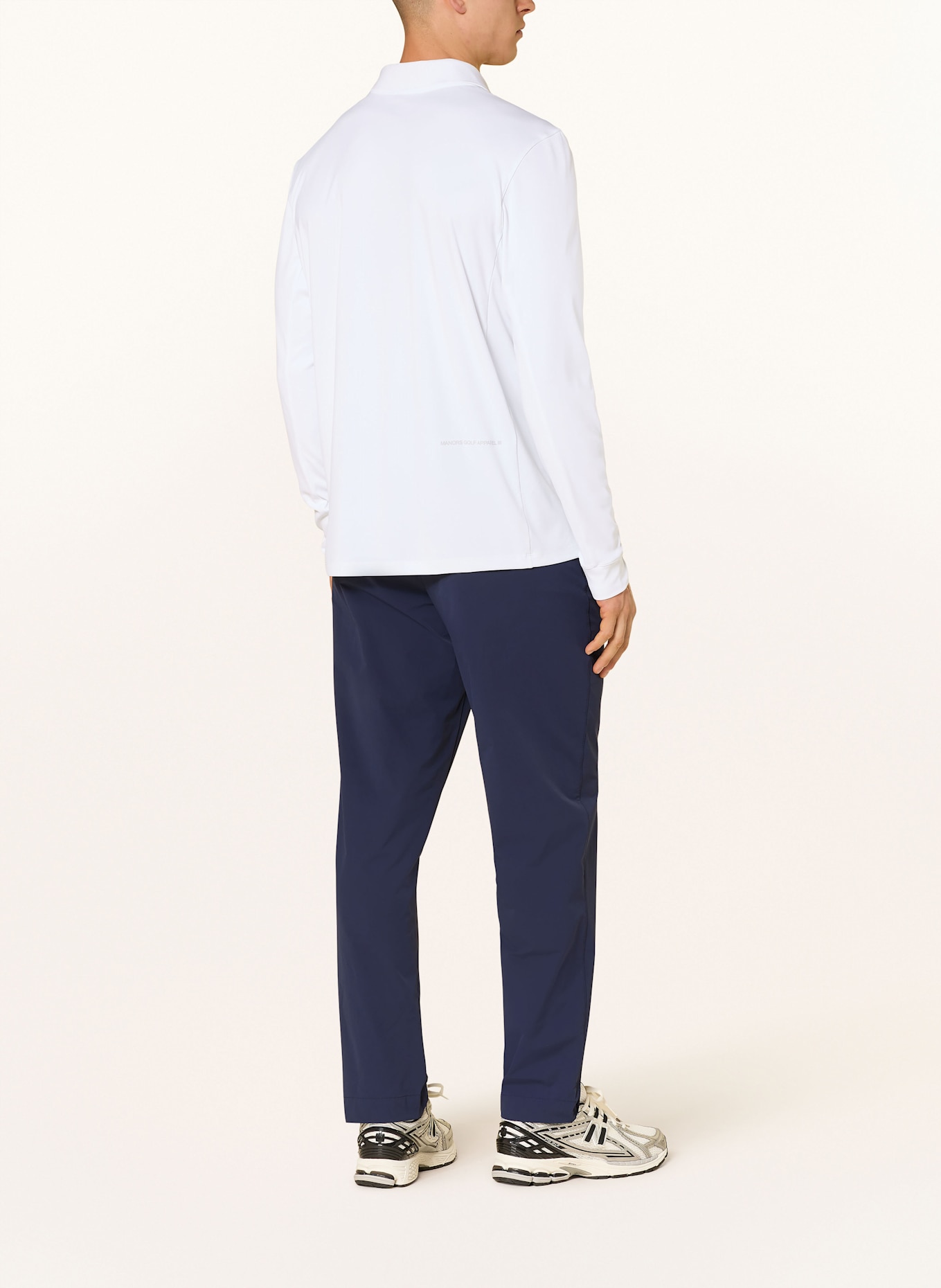 MANORS Funktions-Poloshirt COURSE: WEISS