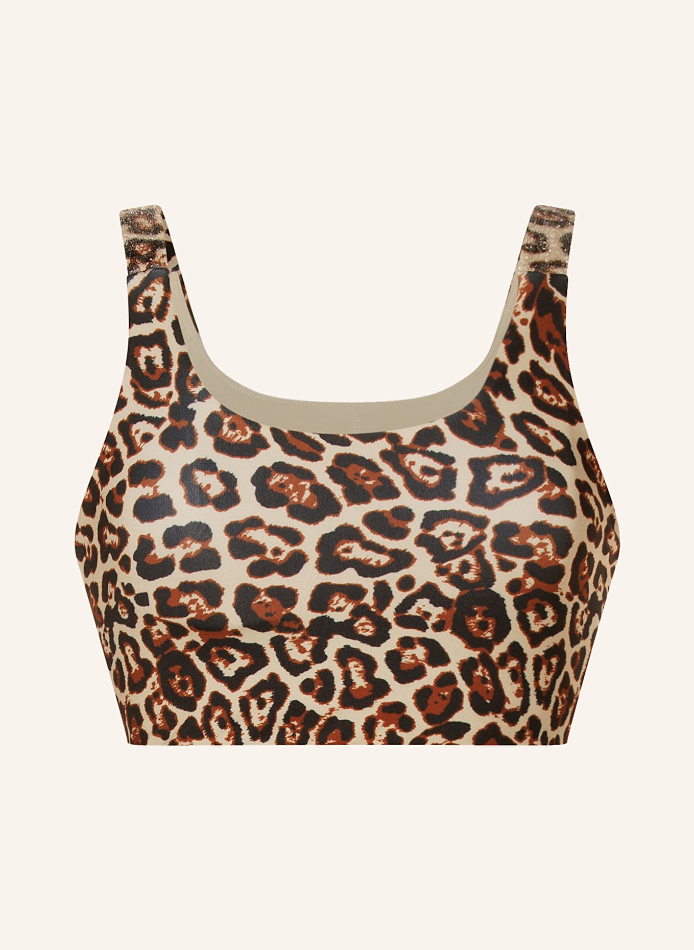 GOLDBERGH Sport-BH ALTHEA mit Cut-out: BEIGE / BRAUN / SCHWARZ