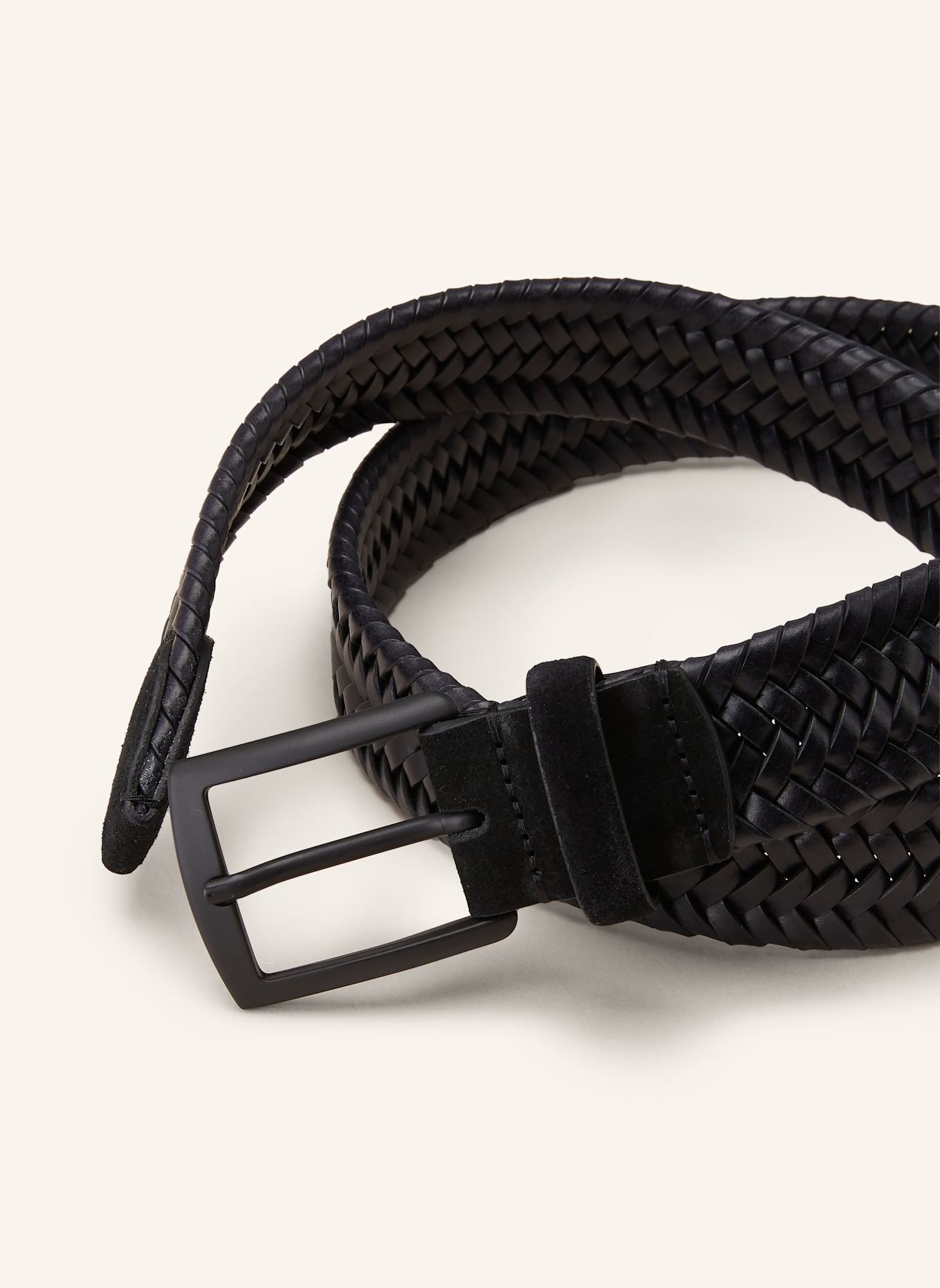 VENETA CINTURE Braided belt: BEIGE / ECRU / WHITE