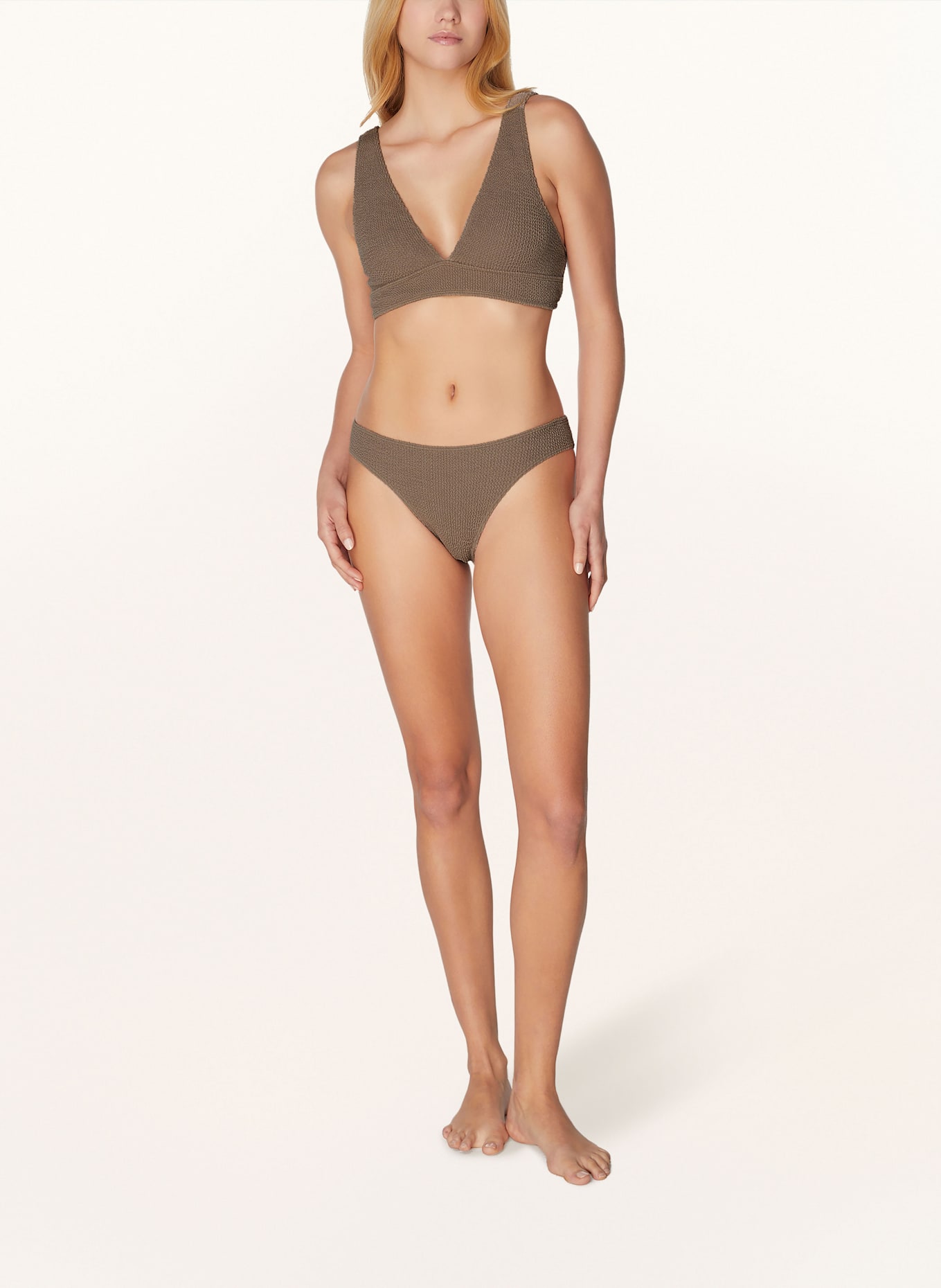 sorbet island Bralette-Bikini AQUA: TAUPE