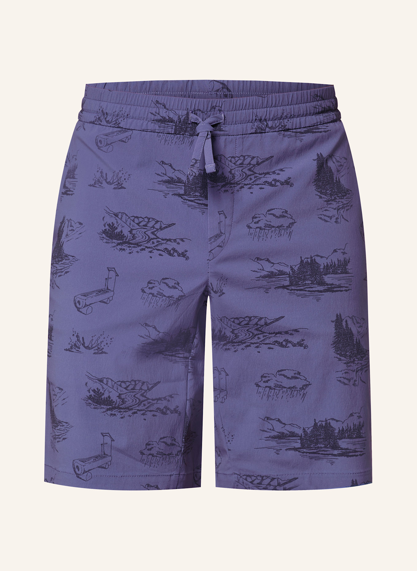 odlo Regular fit swim shorts: DARK BLUE / BLACK