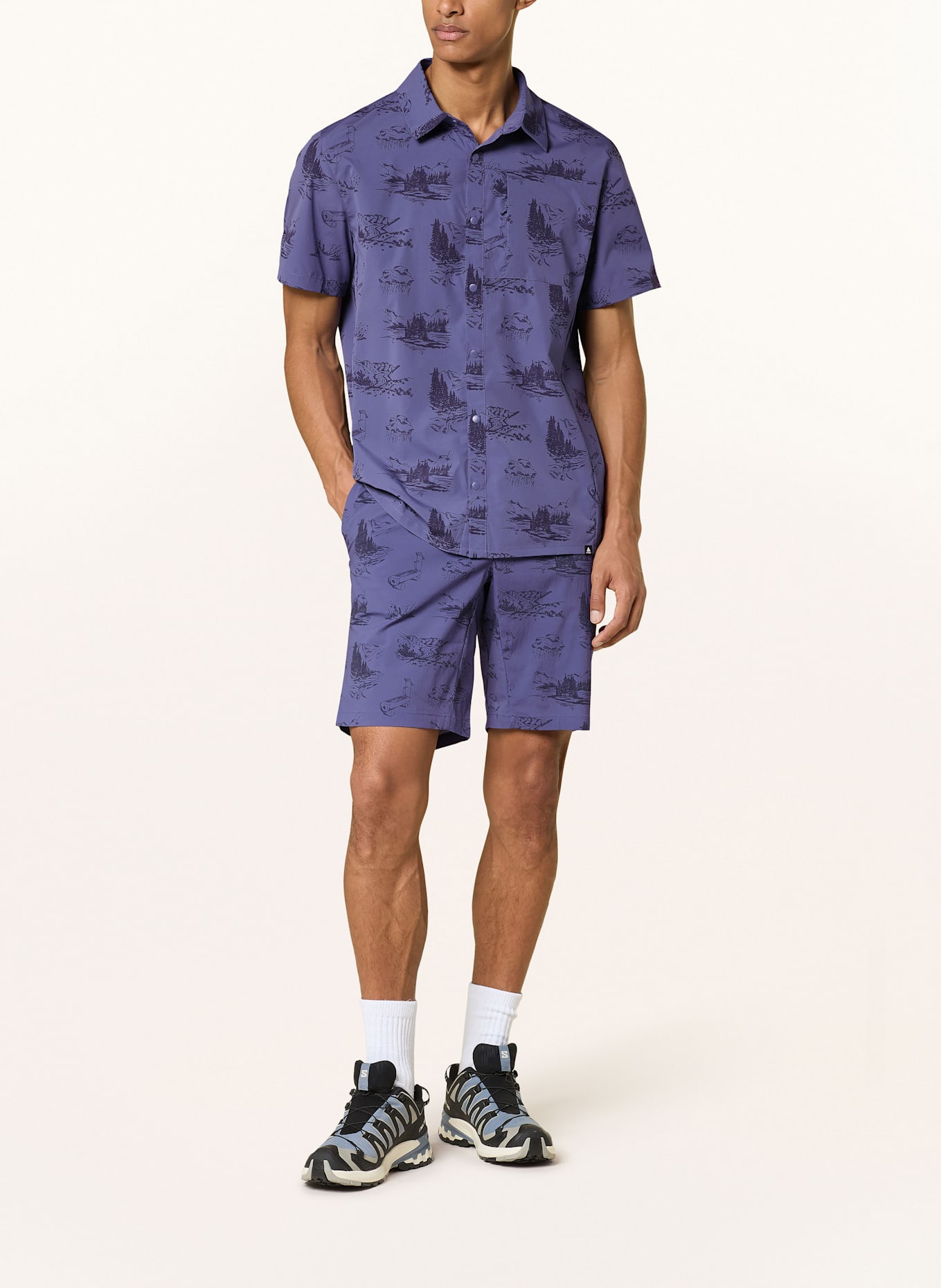 odlo Regular fit swim shorts: DARK BLUE / BLACK