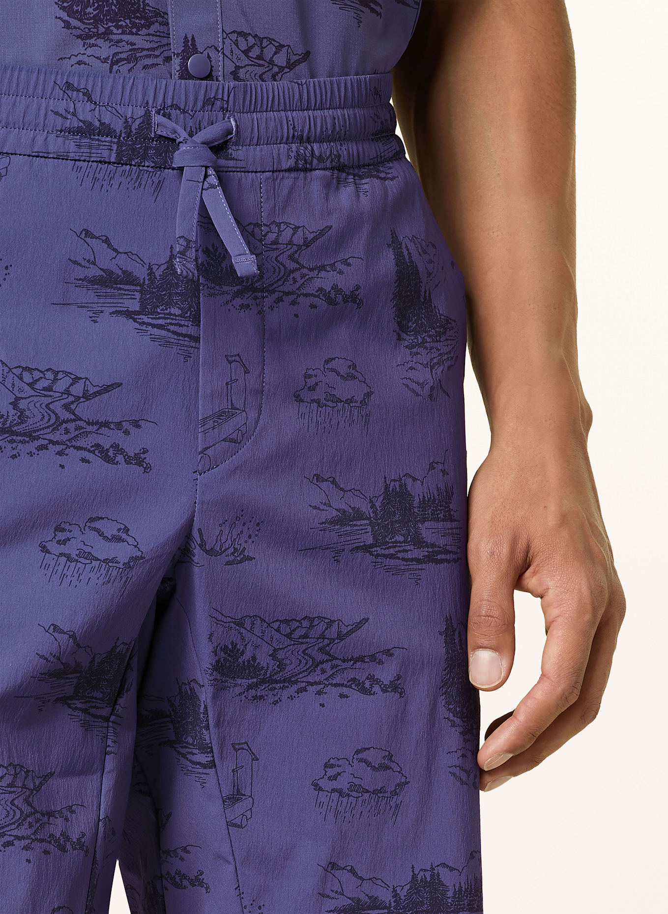 odlo Regular fit swim shorts: DARK BLUE / BLACK