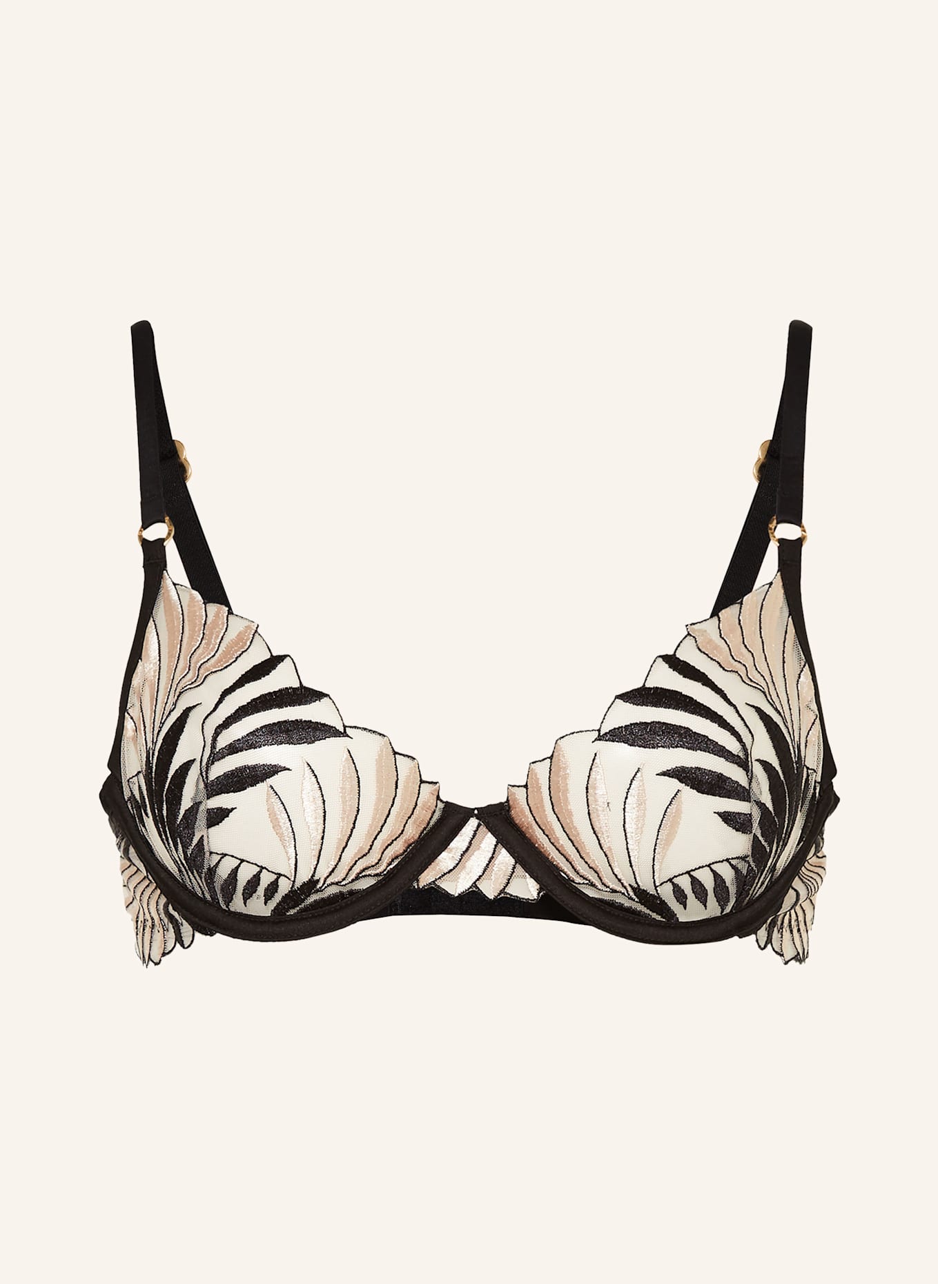 BLUEBELLA Bügel-BH KATERINE: SCHWARZ / WEISSGOLD
