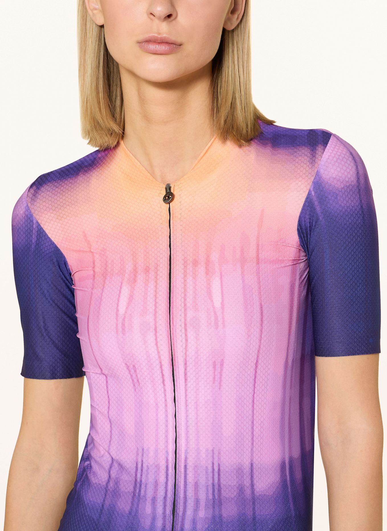 ASSOS Radtrikot DYORA R S11 SURFACE: DUNKELLILA / LILA / ORANGE