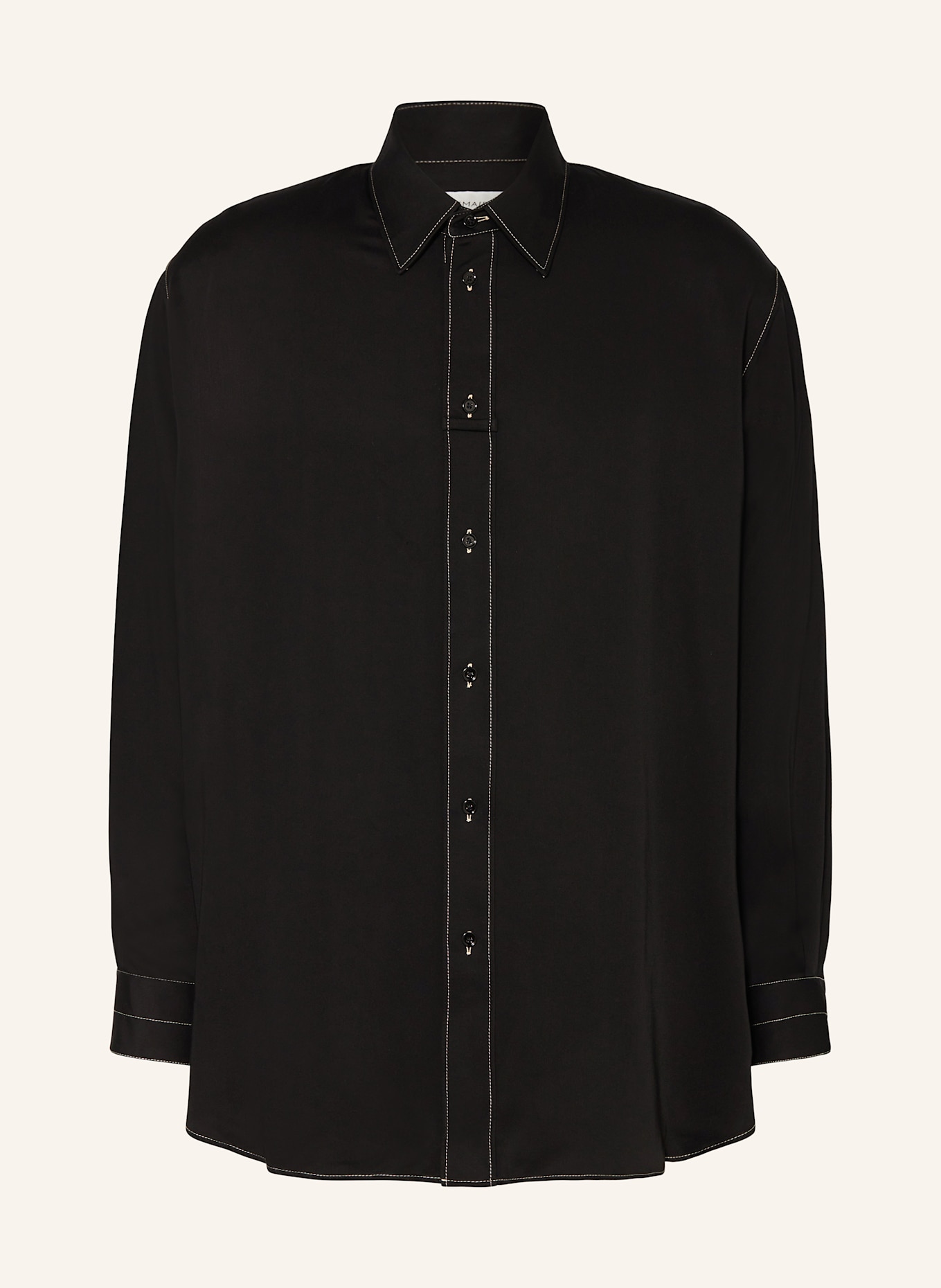 LEMAIRE Košile Comfort Fit: ČERNÁ