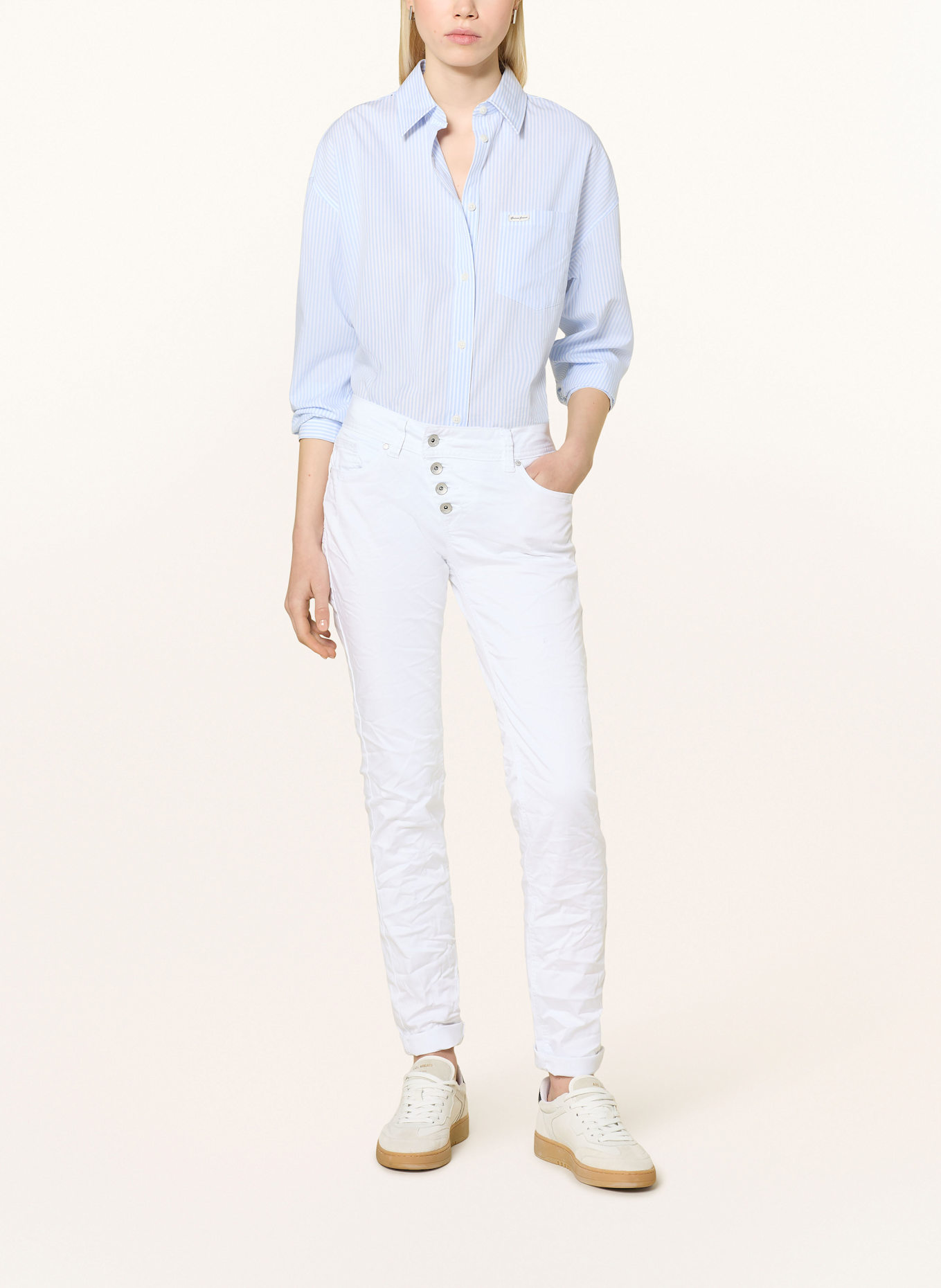 Buena Vista Jeansy skinny MALIBU: BIAŁY