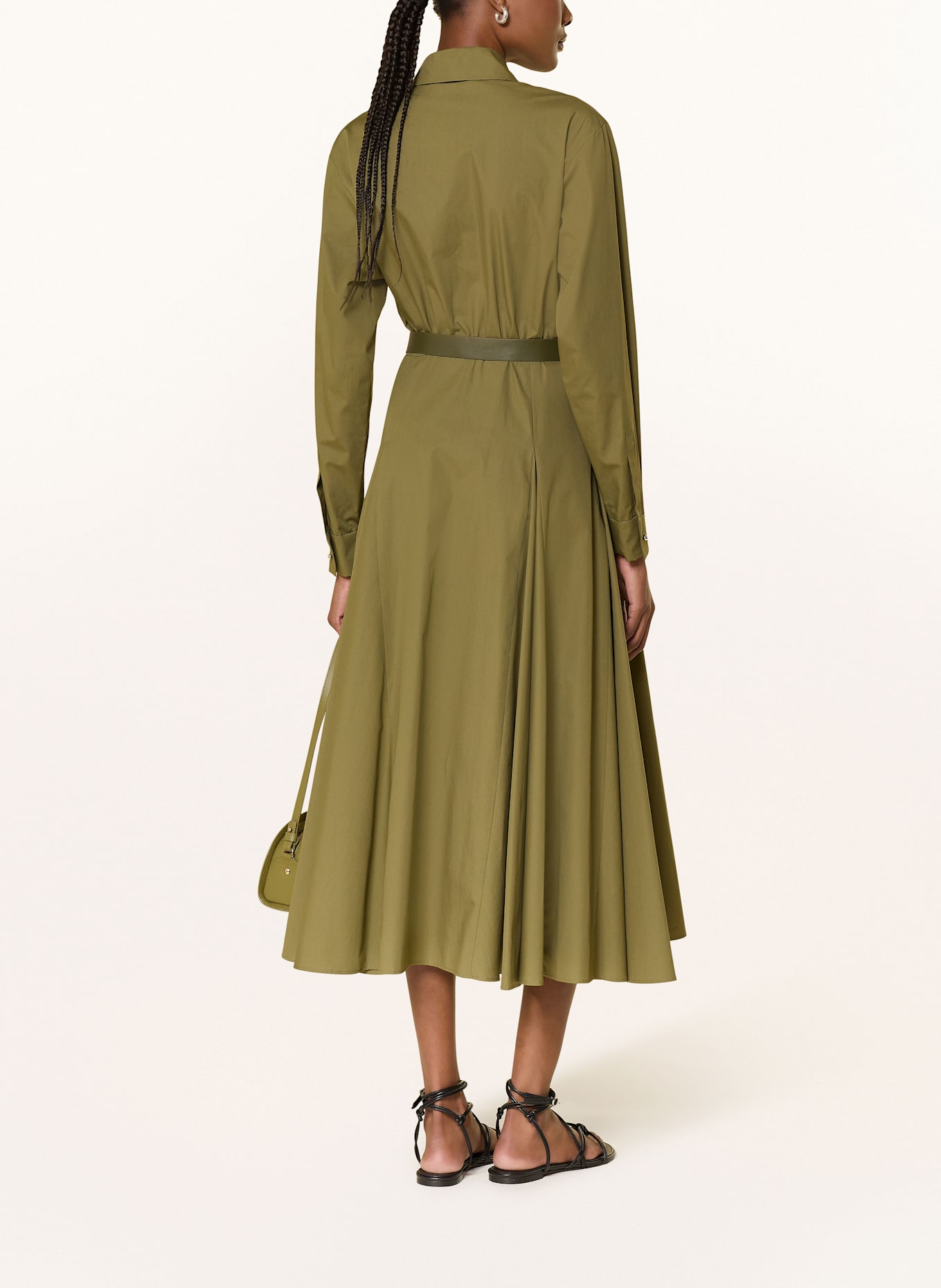 【Max Mara Studio】DANCING コットン シャツ ドレス Max Mara STUDIO Shirt dress DANCING in khaki