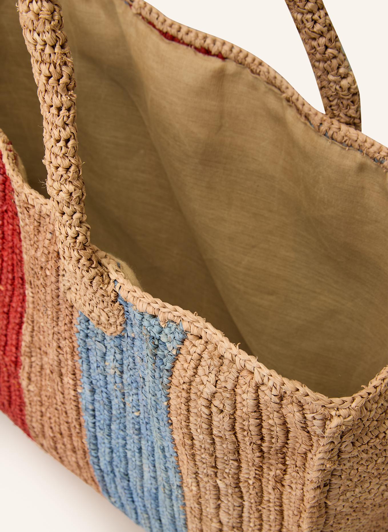 ViaMailBag Shopper ATENE: BÉŽOVÁ / MODRÁ / ČERVENÁ