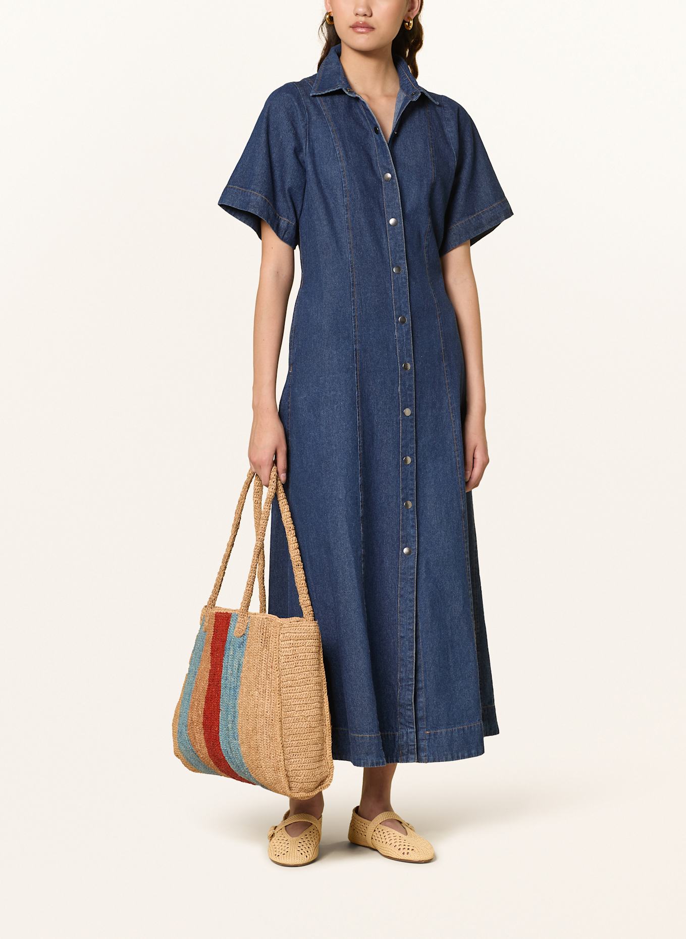 ViaMailBag Shopper ATENE: BÉŽOVÁ / MODRÁ / ČERVENÁ