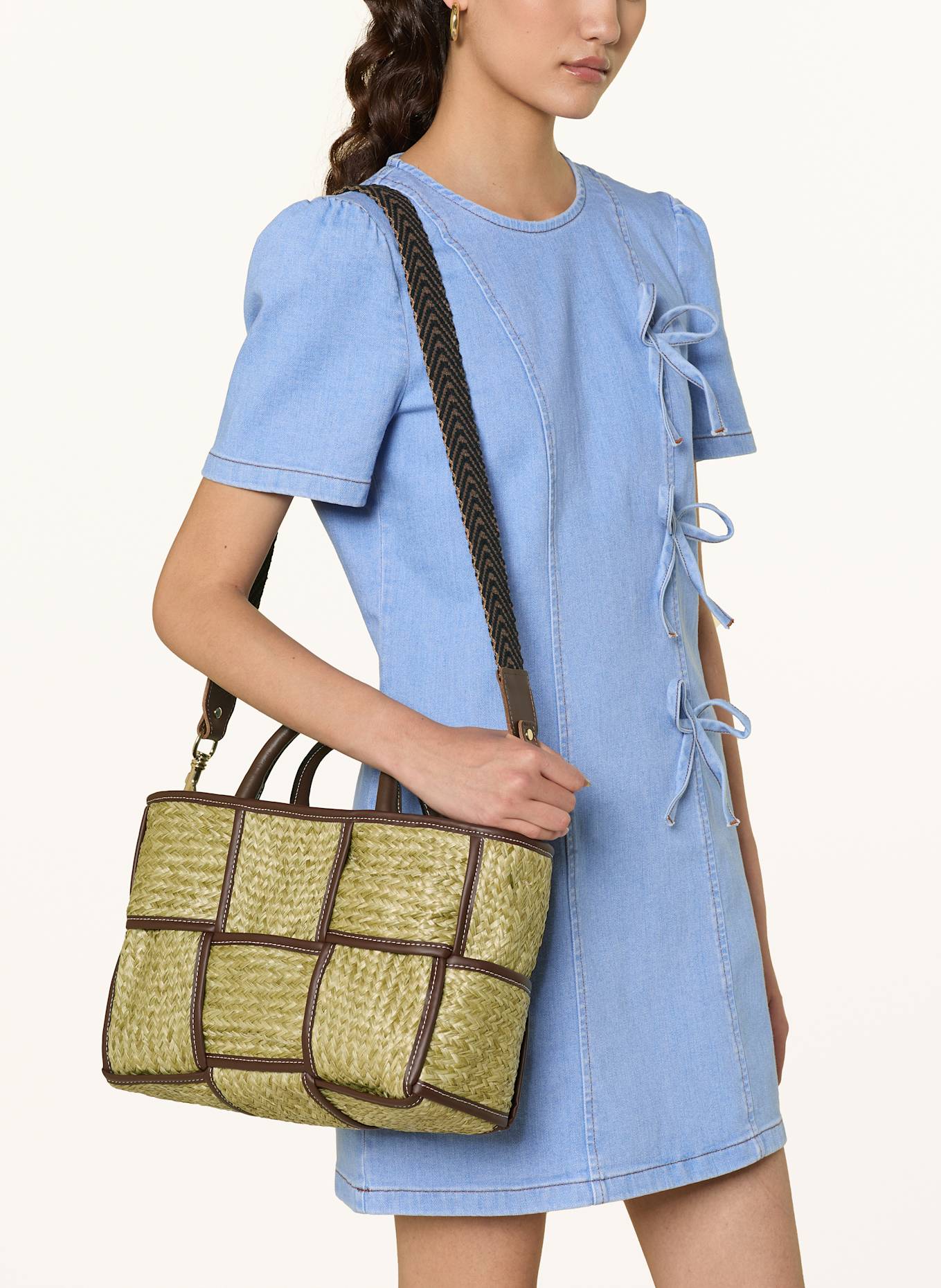 ViaMailBag Shopper IRIS: BEIGE/ BRAUN