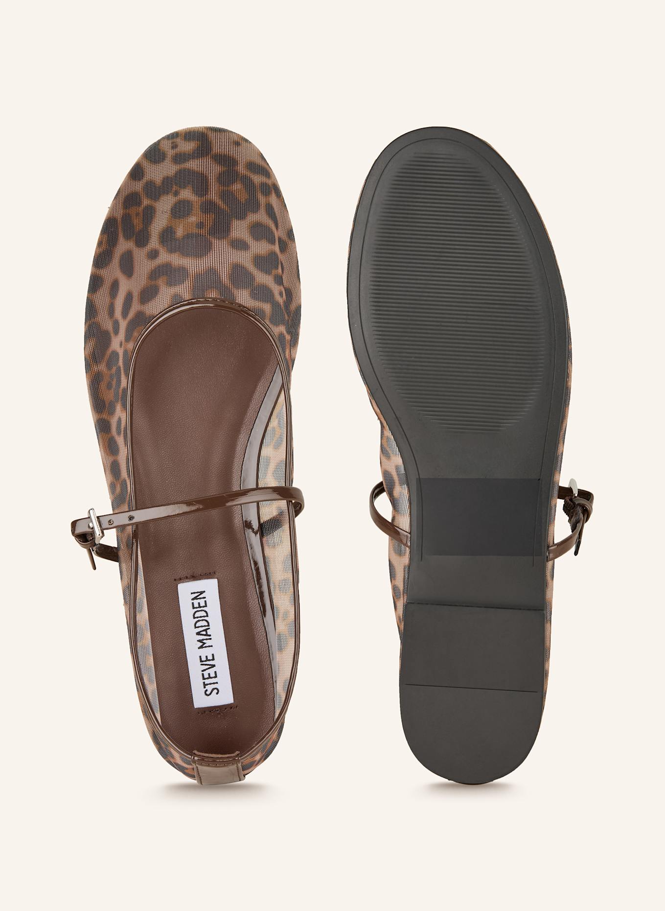 STEVE MADDEN Baleriny Mary Jane MASH: CIEMNOBRĄZOWY / BRĄZOWY / JASNOBRĄZOWY