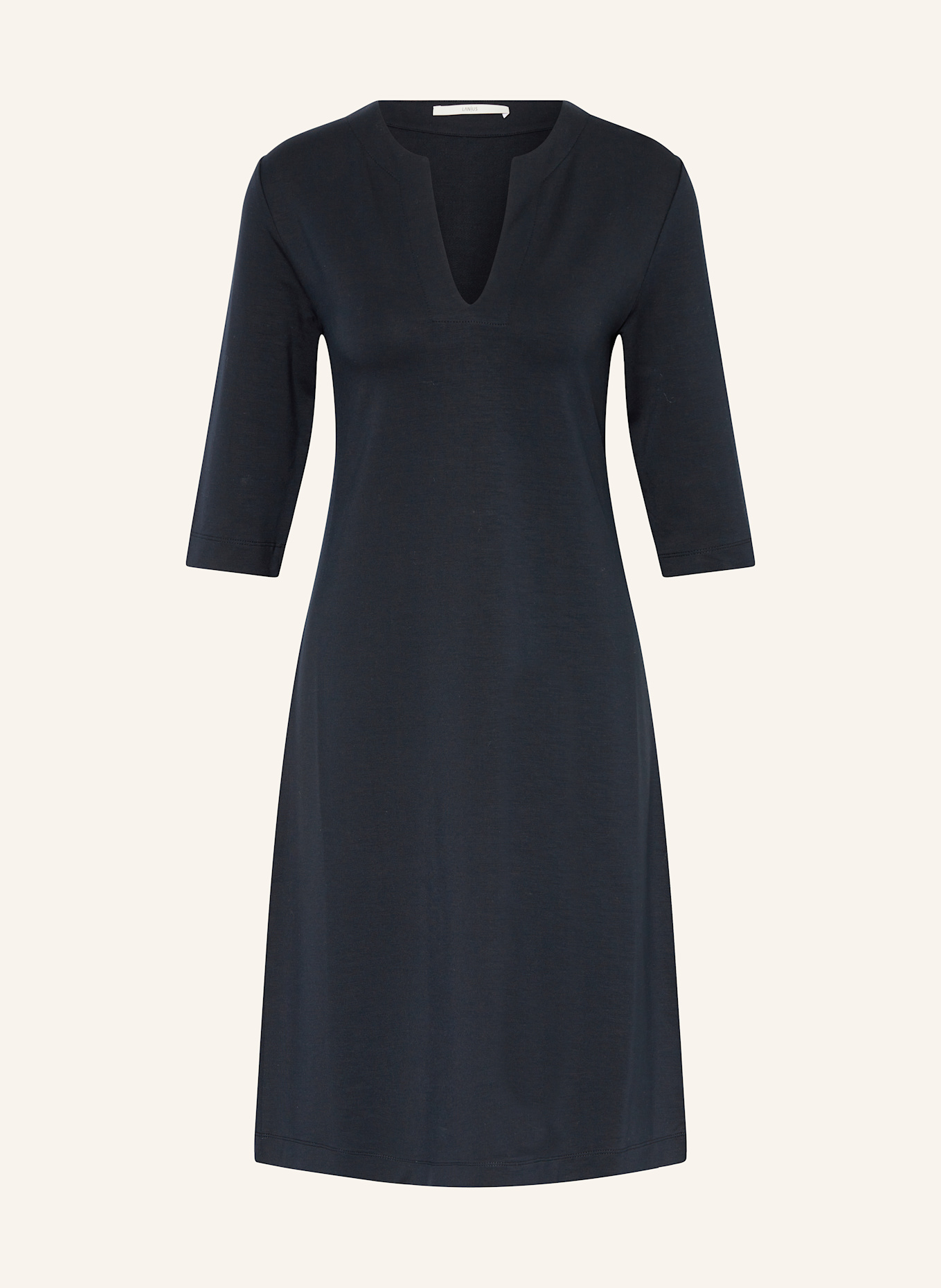LANIUS Jerseykleid mit 3/4-Arm: DUNKELBLAU