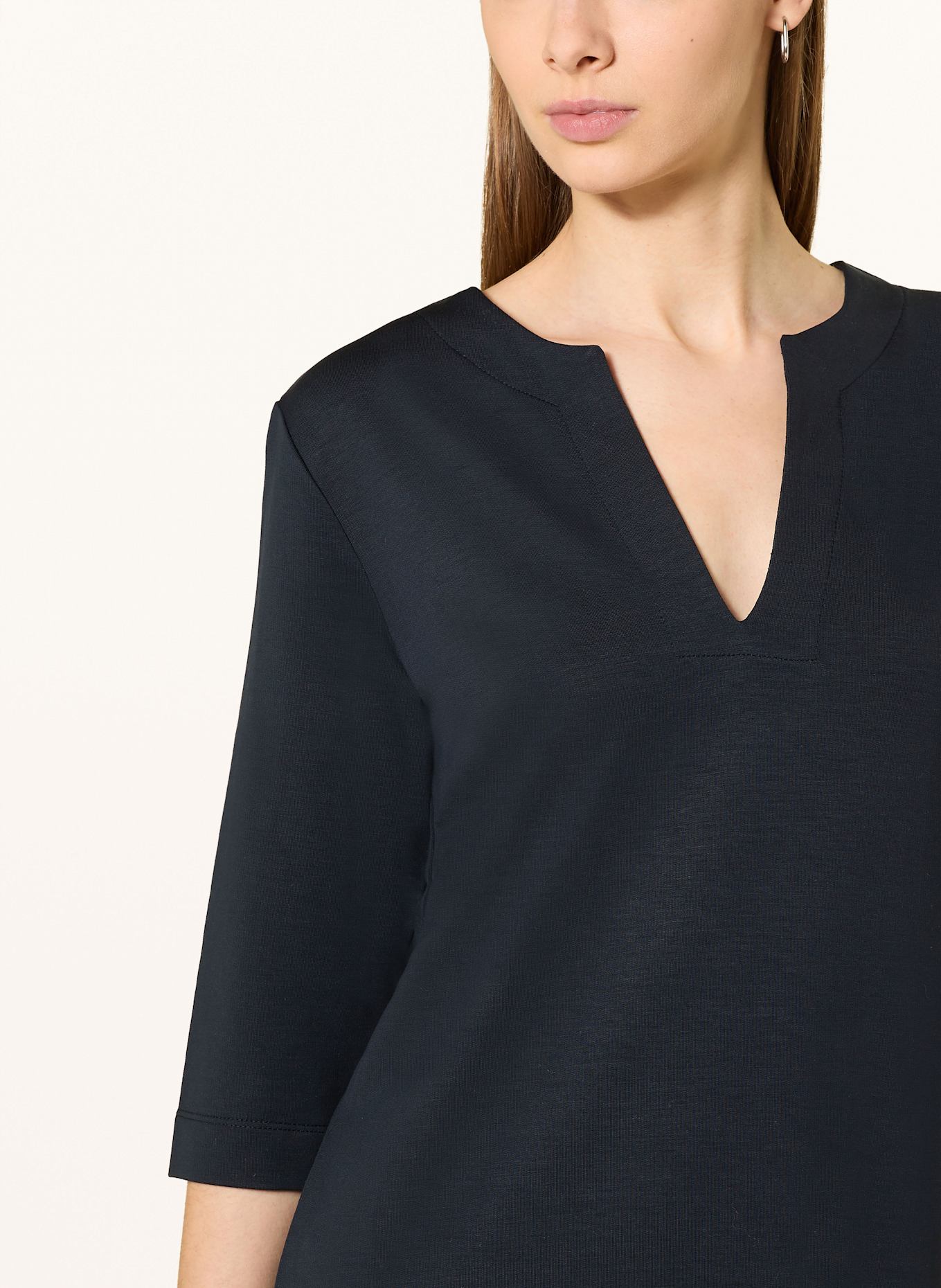 LANIUS Jerseykleid mit 3/4-Arm: DUNKELBLAU