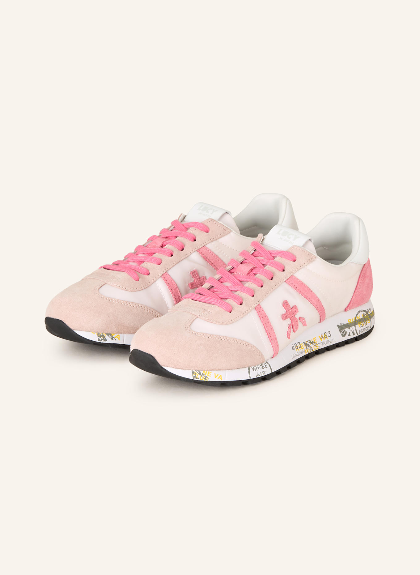 PREMIATA Sneaker LUCY in ecru/ pink/ rosé