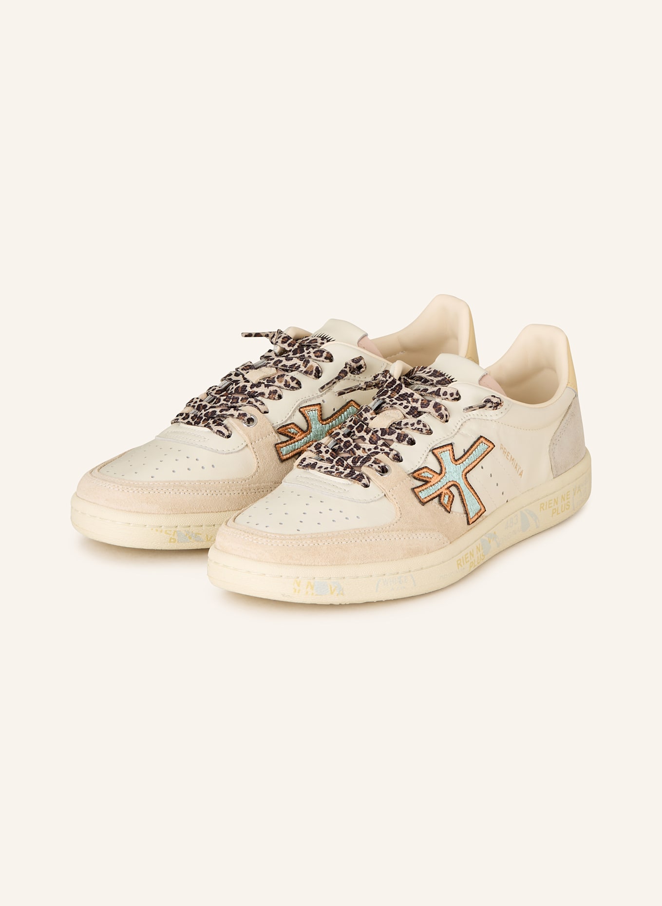 PREMIATA BSKT CLAY sneakers: CREAM / BEIGE / ECRU